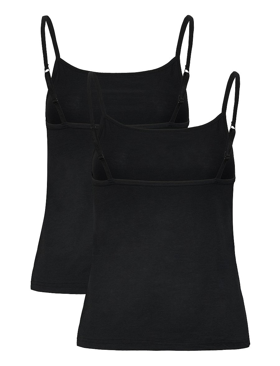 URBAN QUEST - THE BAMBOO 2-PACK TOP - tanktops - black - 4