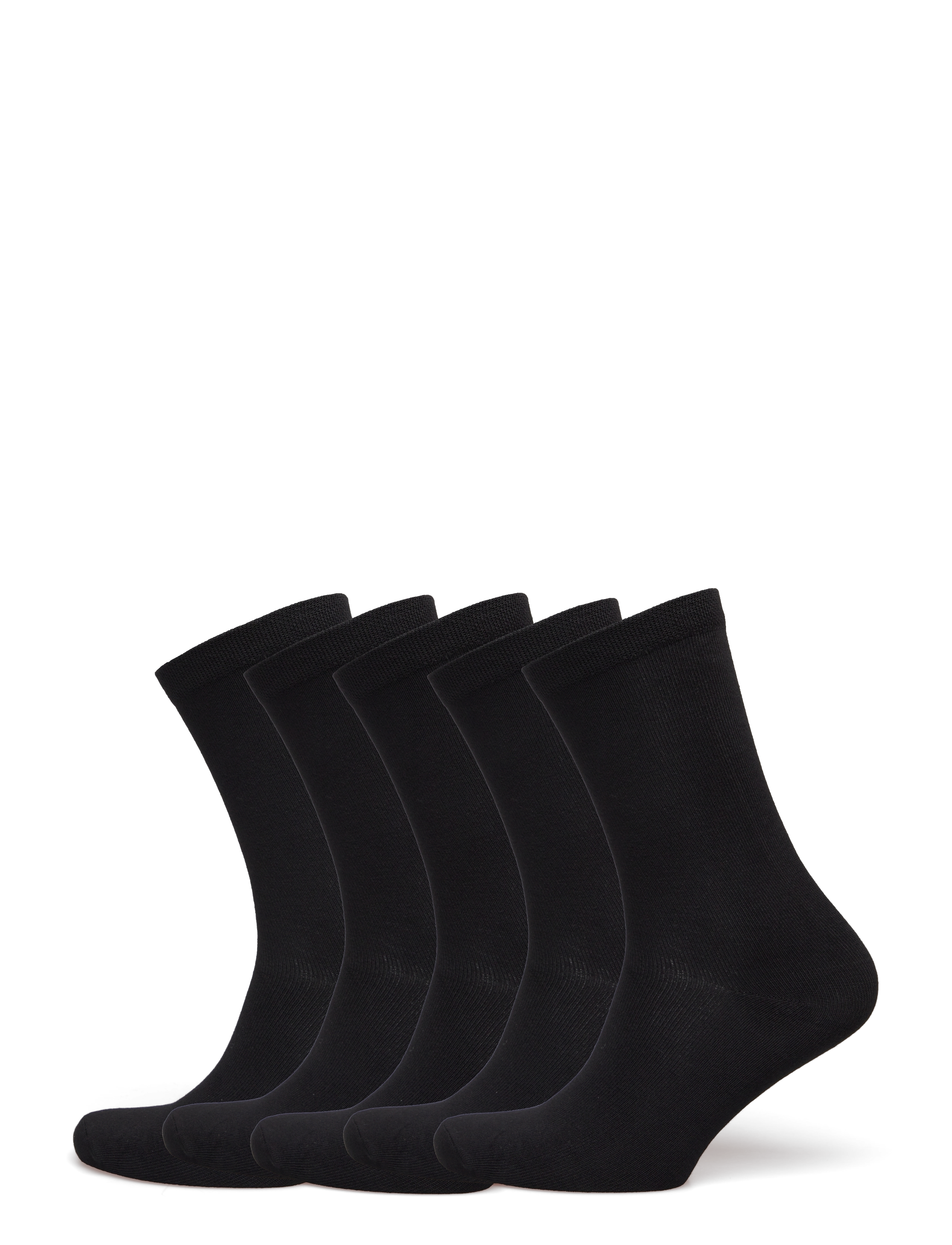 URBAN QUEST The Bamboo Women Socks 5-Pack, Kvinder, Ankelstrømper, Sort, Str: 36-40