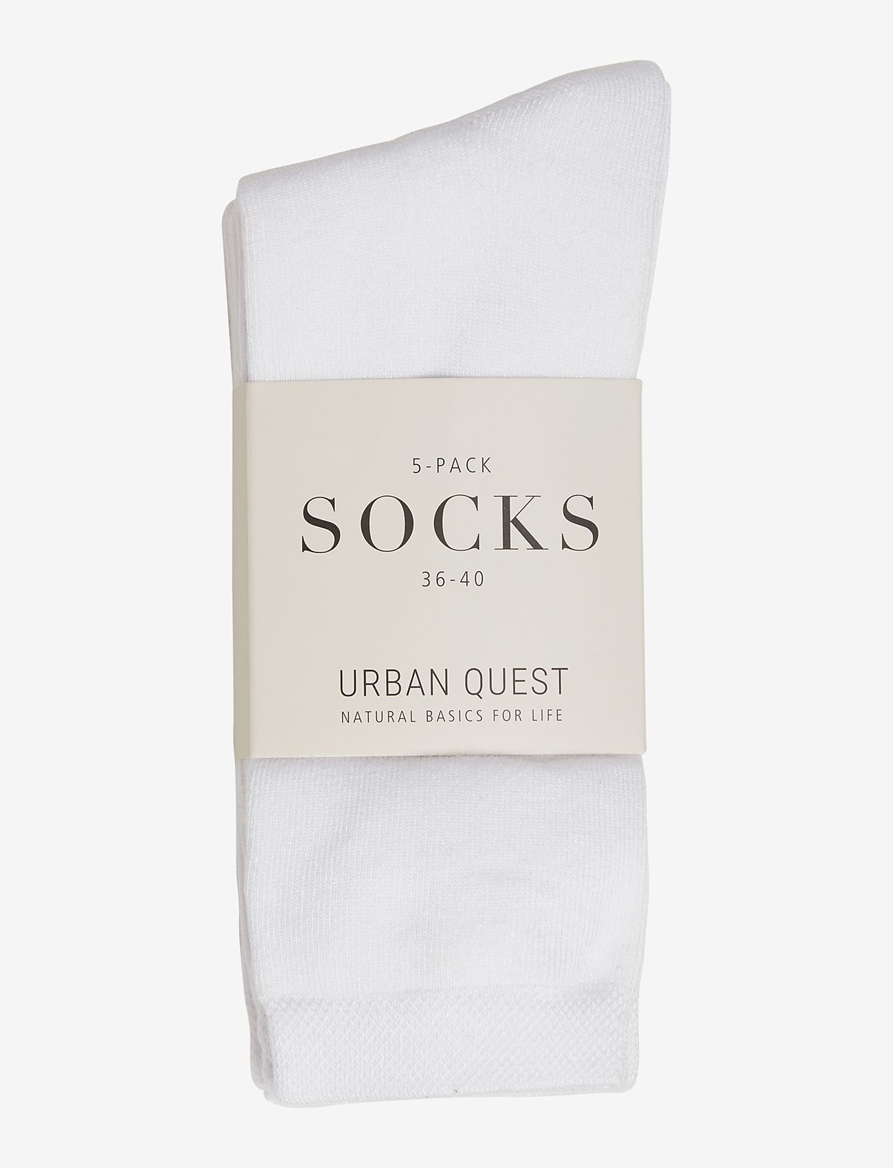 URBAN QUEST - THE BAMBOO WOMEN SOCKS 5-PACK - almindelige strømper - white - 1