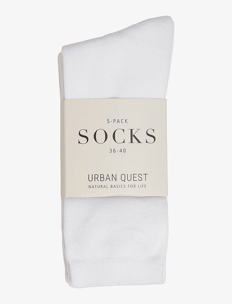 URBAN QUEST - THE BAMBOO WOMEN SOCKS 5-PACK - almindelige strømper - white - 1