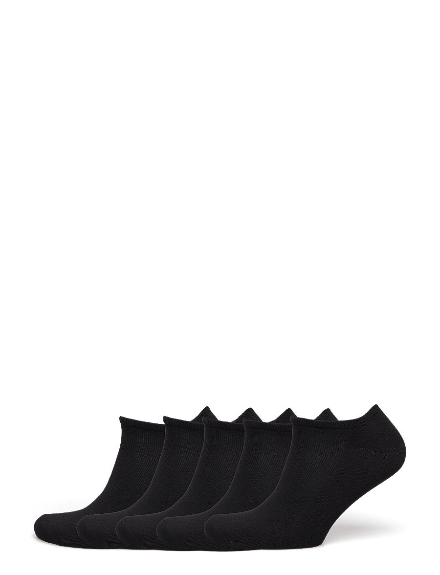 URBAN QUEST - THE BAMBOO WOMEN FOOTIES 5-PACK - ankelstrømper - black - 0