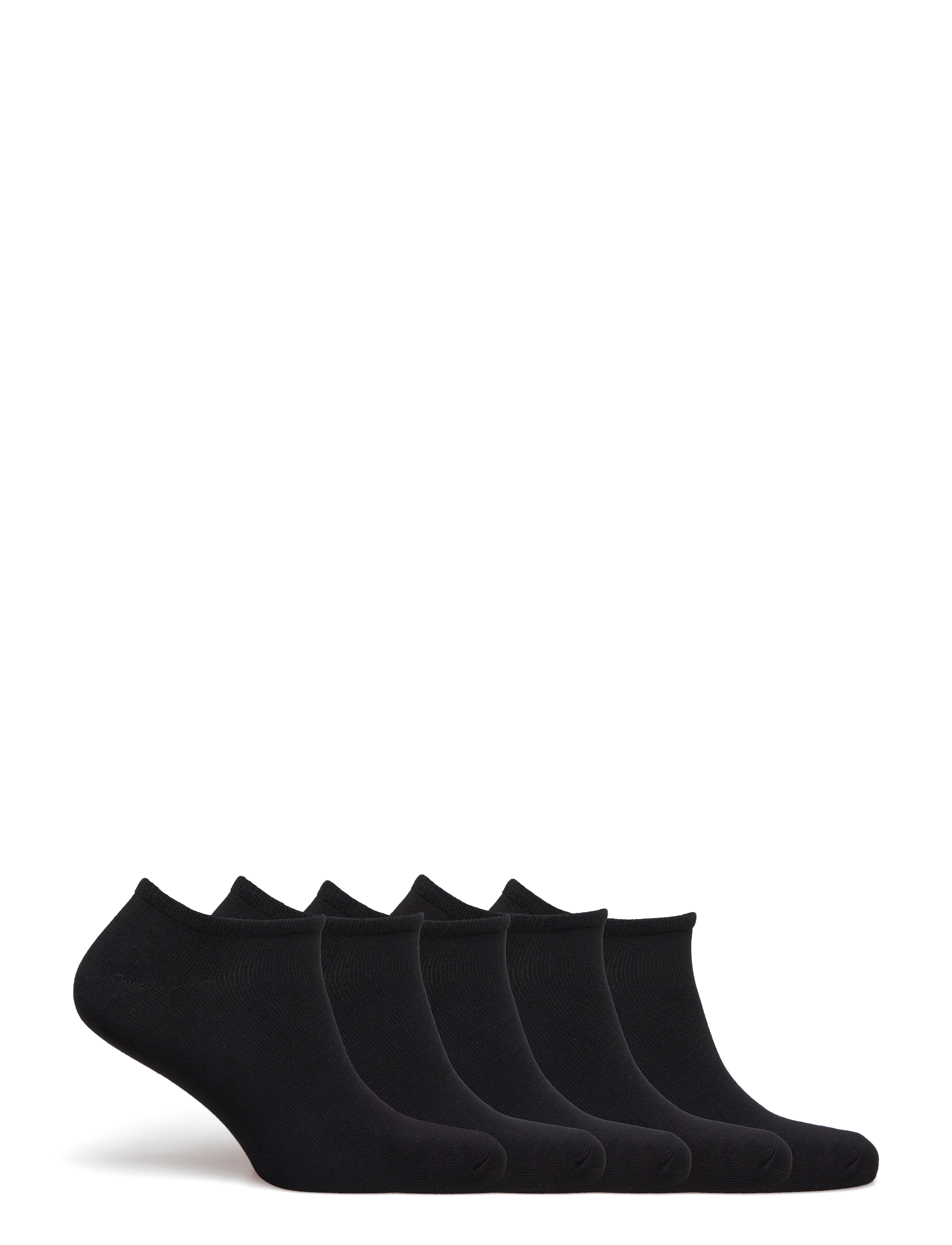 URBAN QUEST - THE BAMBOO WOMEN FOOTIES 5-PACK - ankelstrømper - black - 2