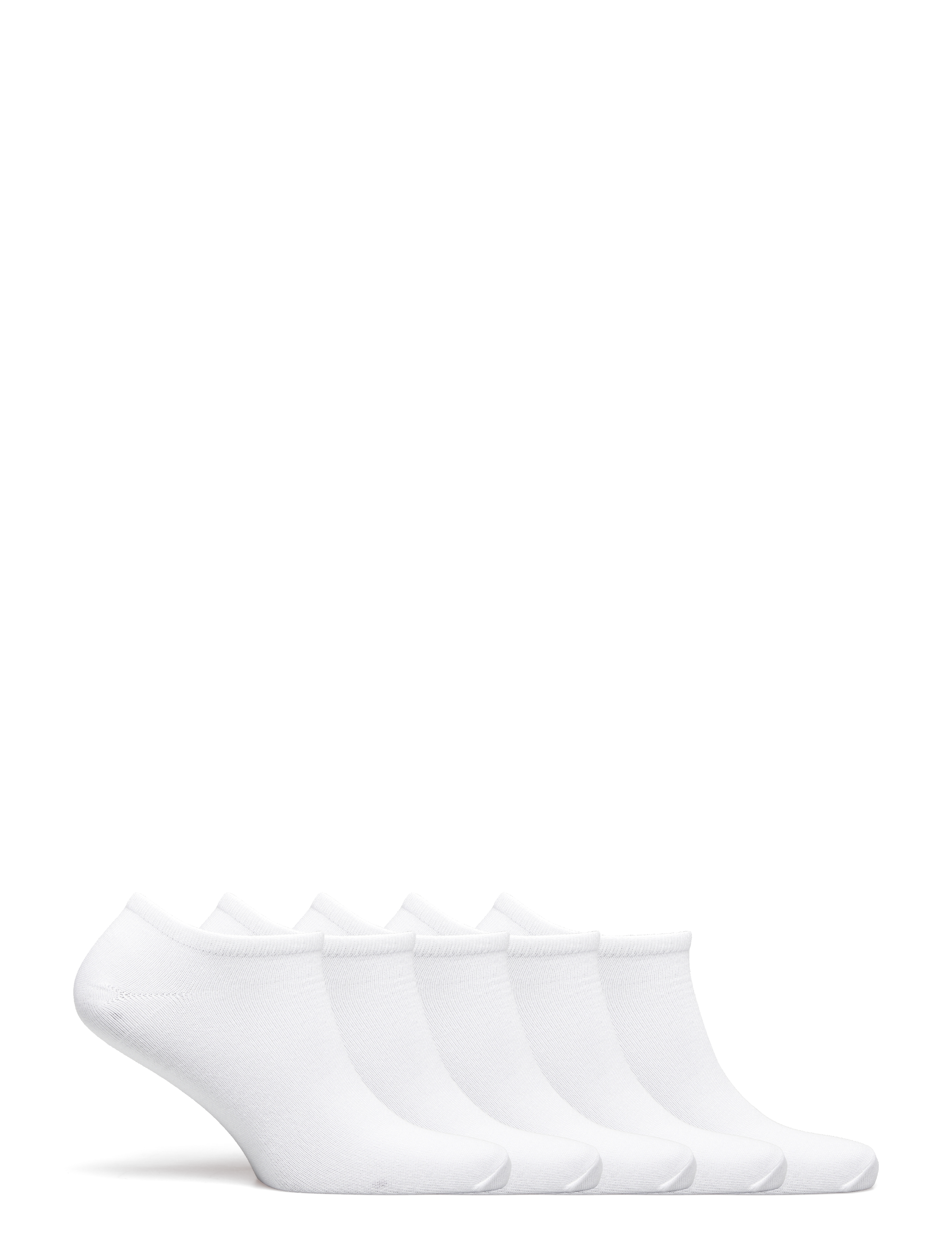 URBAN QUEST - THE BAMBOO WOMEN FOOTIES 5-PACK - sneackersocken - white - 2