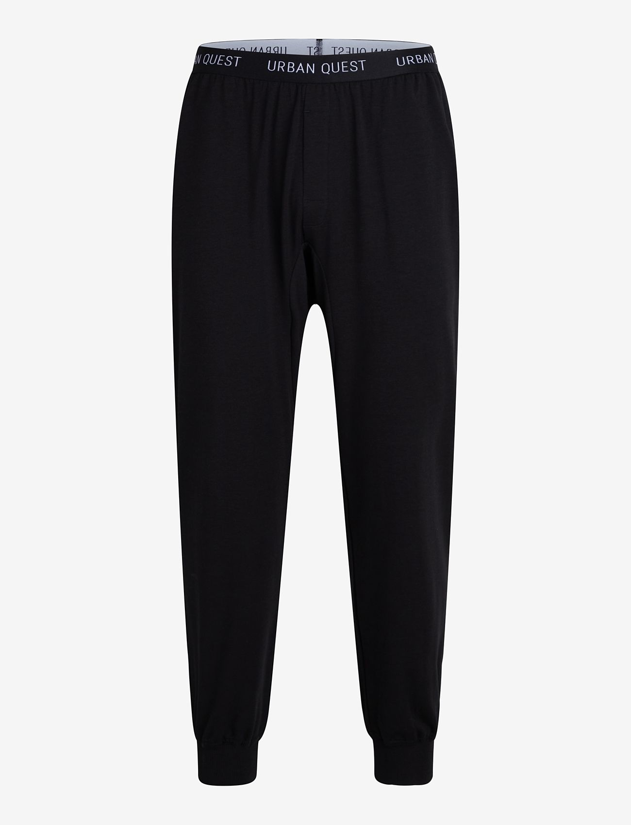 URBAN QUEST - Men Bamboo Sweatpants - pyjama bottoms - black - 0
