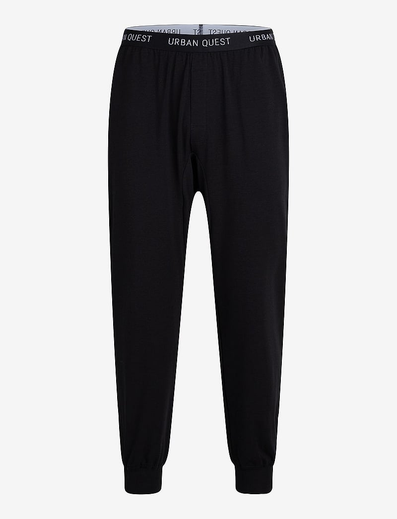 URBAN QUEST - Men Bamboo Sweatpants - natbukser - black - 1