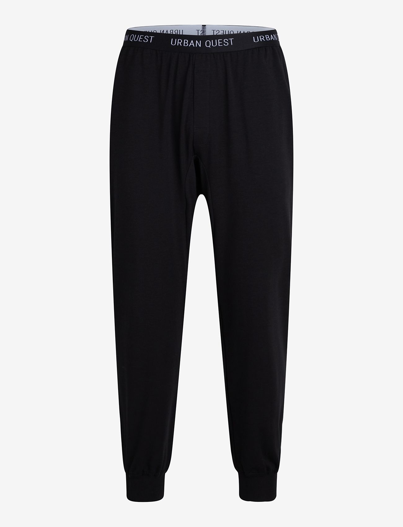 URBAN QUEST Men Bamboo Sweatpants - Pyjamas - BLACK / black