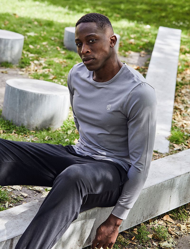 URBAN QUEST - Men Bamboo Sweatpants - natbukser - black - 0