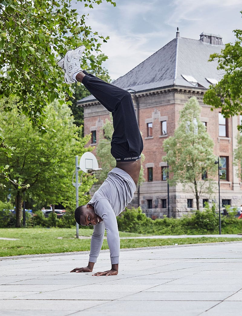 URBAN QUEST - Men Bamboo Sweatpants - natbukser - black - 3