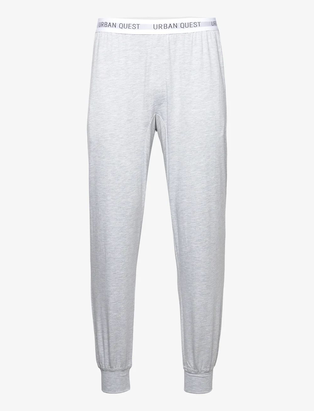 URBAN QUEST - Men Bamboo Sweatpants - pyjamahose - light grey melange - 0