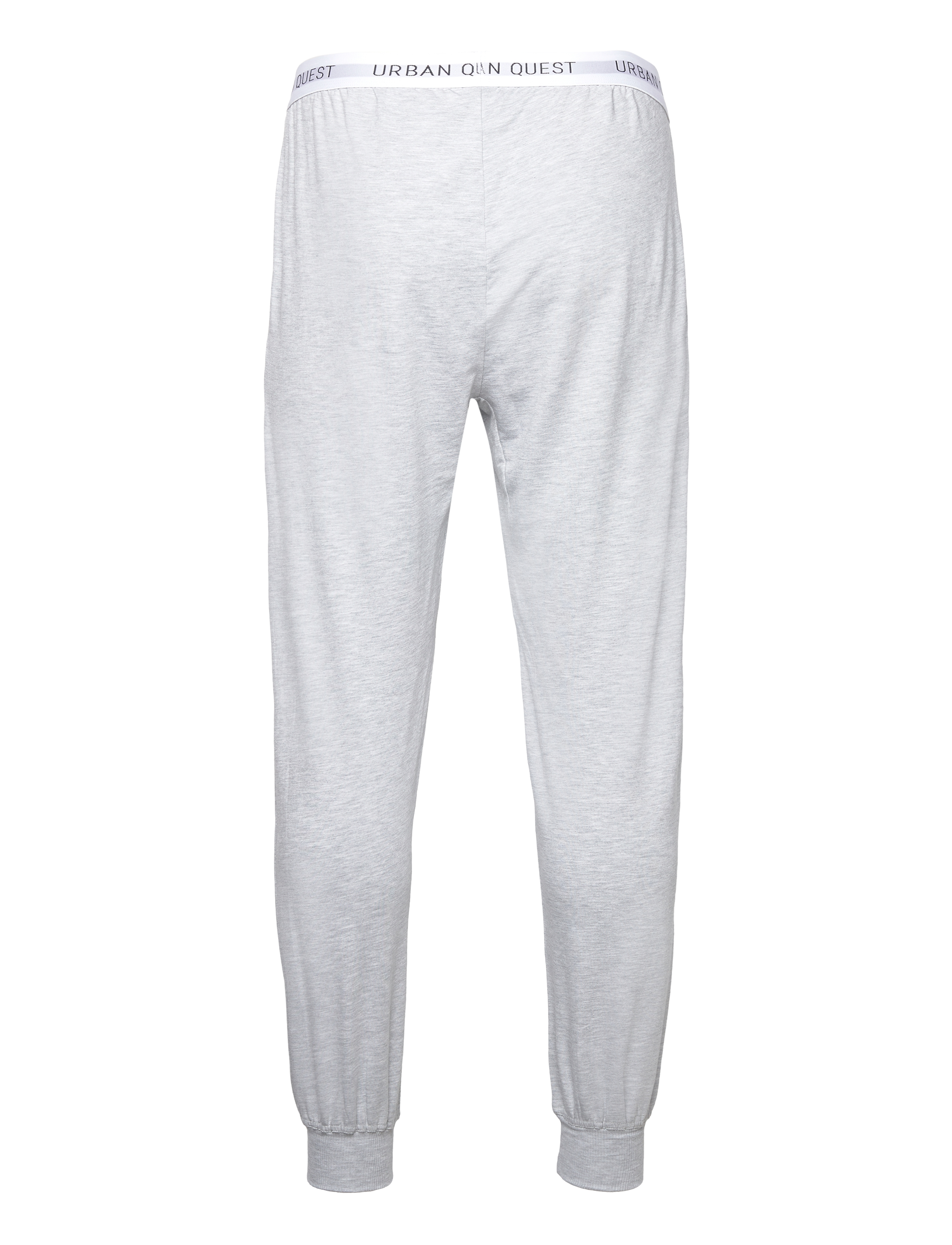 URBAN QUEST - Men Bamboo Sweatpants - pyjamahosen - light grey melange - 1