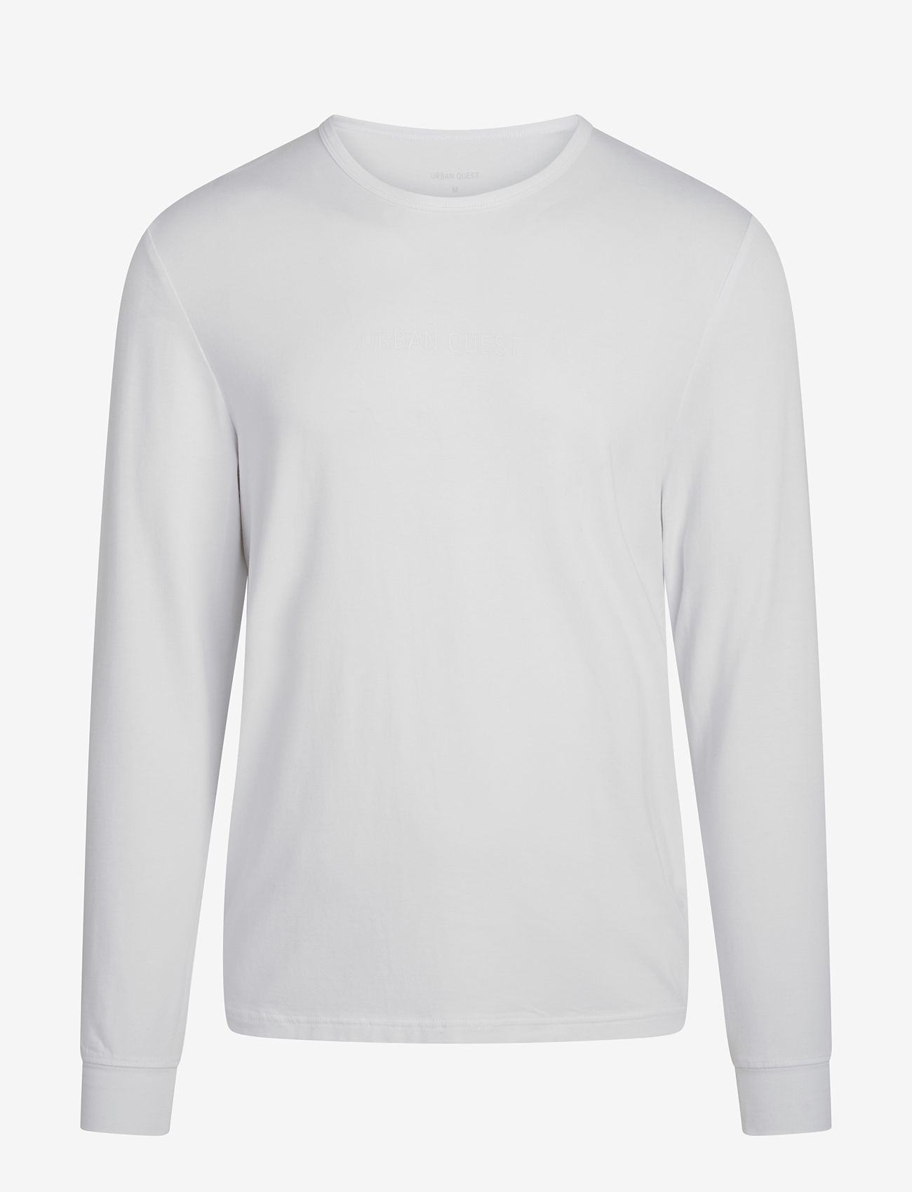 URBAN QUEST Men Bamboo L/S T-shirt - Pyjamas - WHITE / white