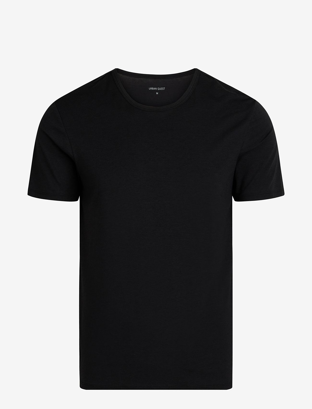 URBAN QUEST - 2-Pack Men Bamboo S/S Undershirt - nattrøjer - black - 2