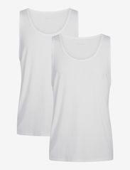 URBAN QUEST - THE BAMBOO 2-Pack Mens Tank Top - pyjama tops - white - 0