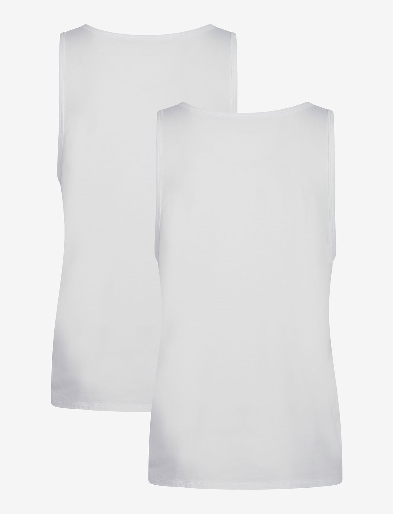 URBAN QUEST - THE BAMBOO 2-Pack Mens Tank Top - pysjamasoverdeler - white - 1
