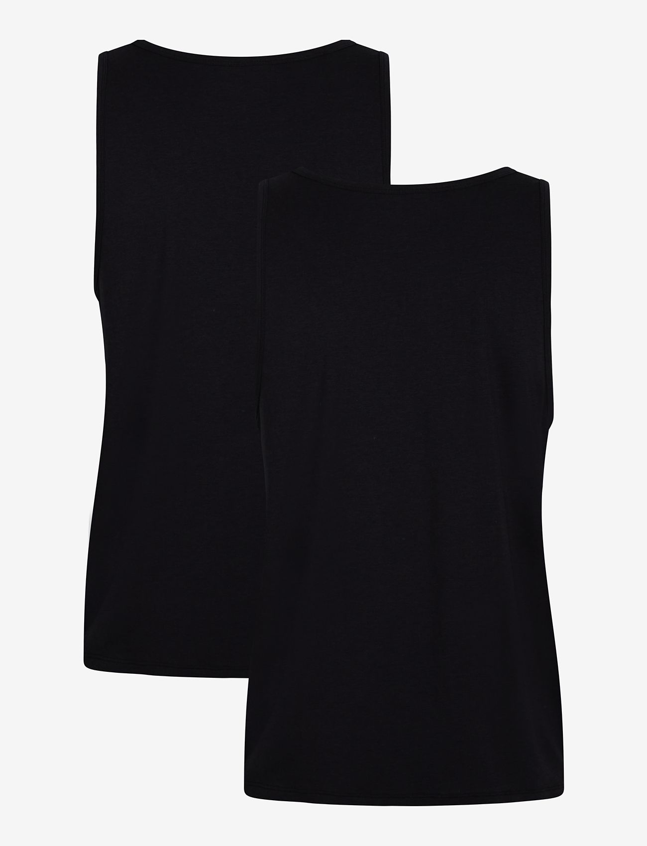 URBAN QUEST - THE BAMBOO 2-Pack Mens Tank Top - pyjamasöverdelar - black - 2