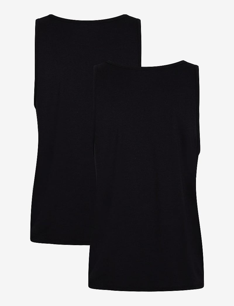 URBAN QUEST - THE BAMBOO 2-Pack Mens Tank Top - pyjamasöverdelar - black - 2