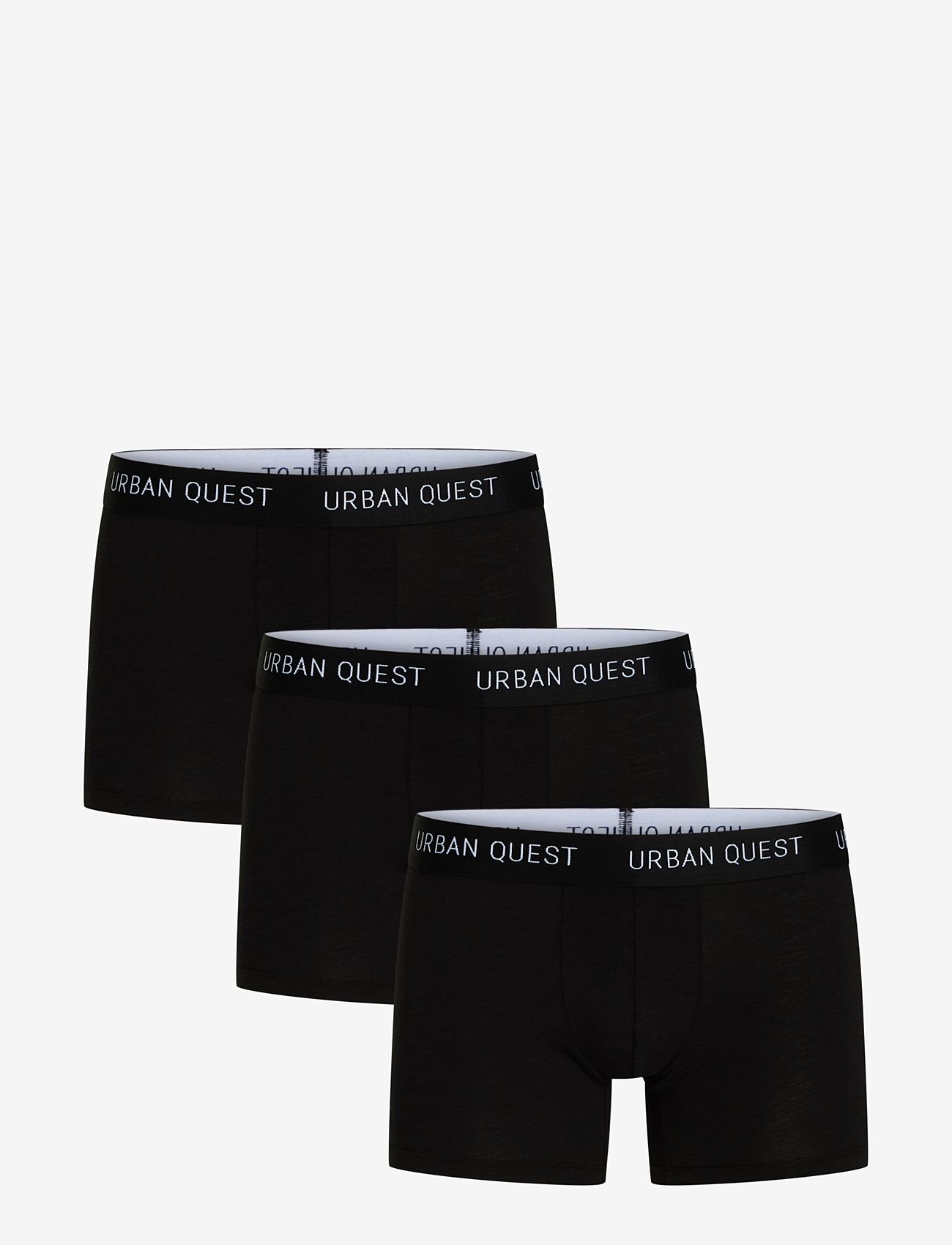 URBAN QUEST - 3-Pack Men Bamboo Tights - boxer briefs - black - 0
