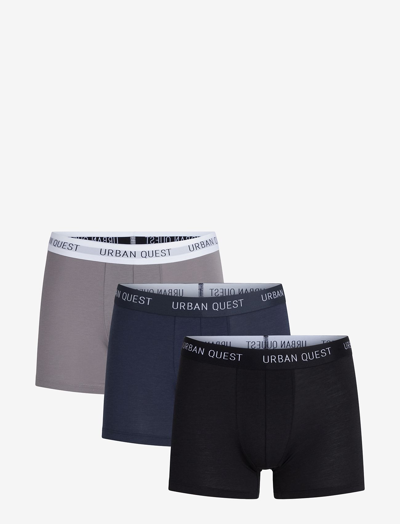 URBAN QUEST Urban Quest The Bamboo Mens Strumpfhose 3-Pack Schwarz - XXL - Herren
