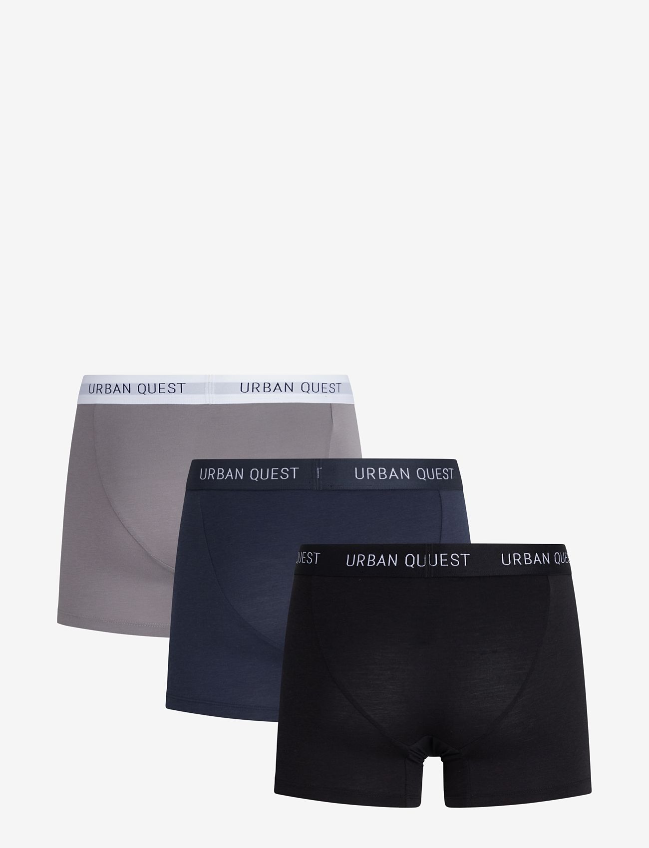 URBAN QUEST - 3-Pack Men Bamboo Tights - multipack kalsonger - 1xblack/1xnavy/1xgrey - 2