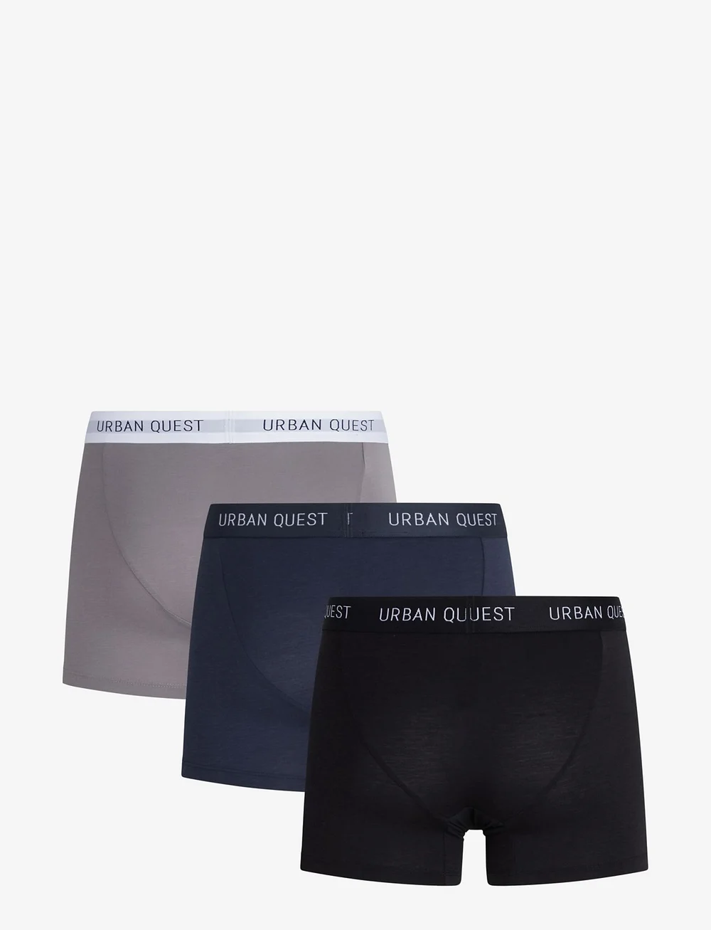 URBAN QUEST - 3-Pack Men Bamboo Tights - multipack kalsonger - 1xblack/1xnavy/1xgrey - 2