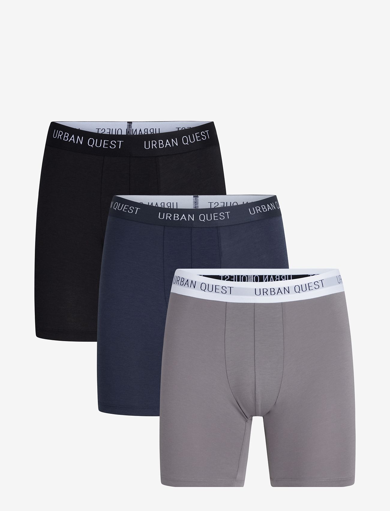 URBAN QUEST Urban Quest The Bamboo Long Bein Strumpfhose 3-Pack Grau - S - Herren