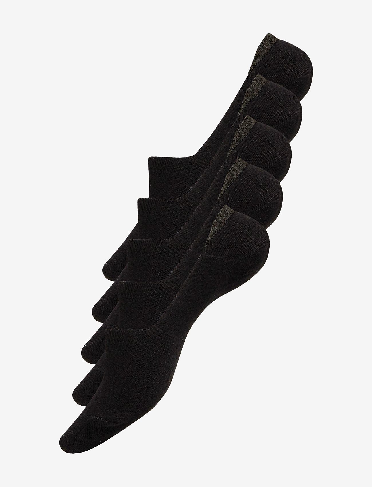 URBAN QUEST - 5-Pack Men Bamboo No Show Socks - multipack socks - black - 0