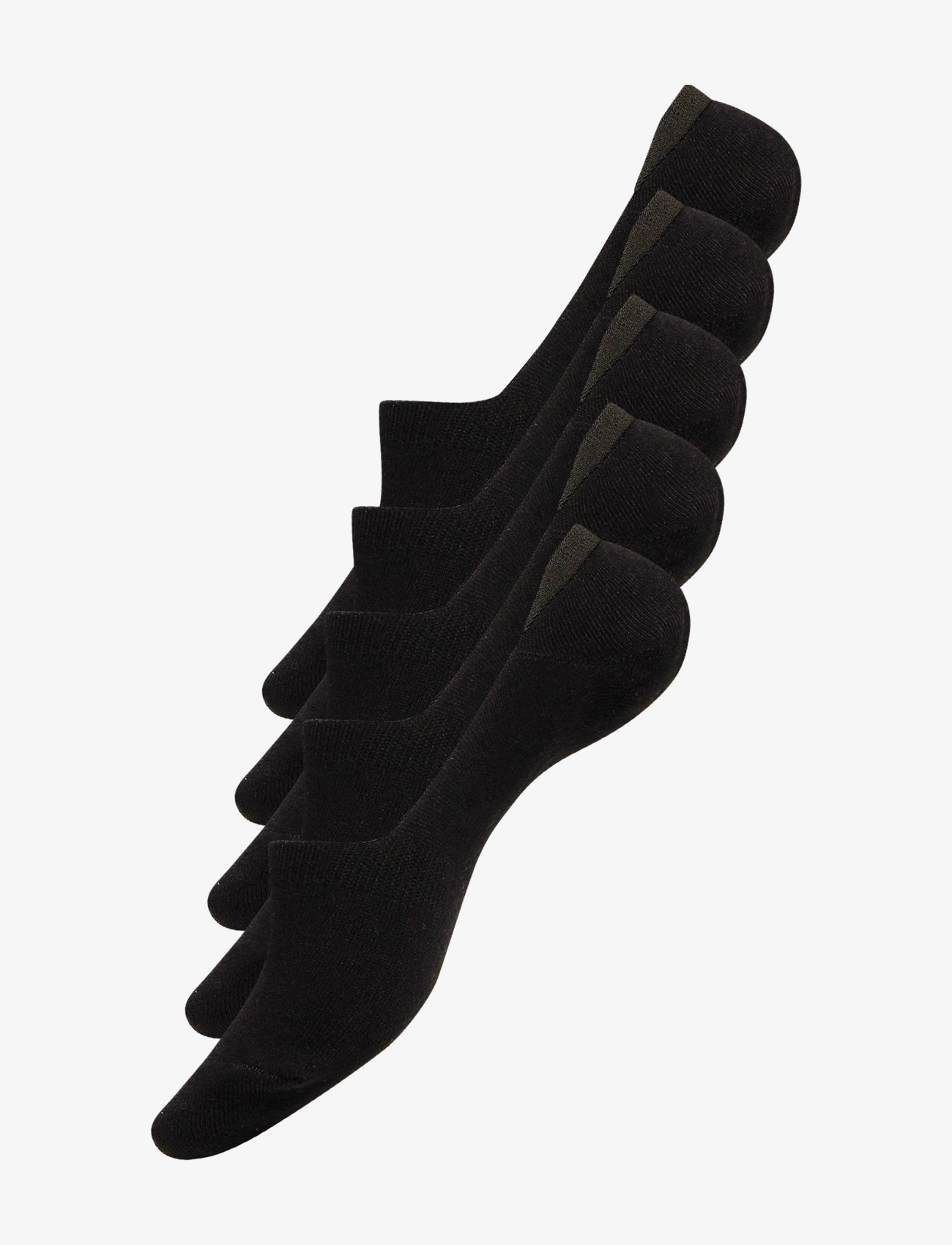 URBAN QUEST URBAN QUEST The Bamboo Mens 5-Pack No Show Socks - URBAN QUEST - BLACK / black