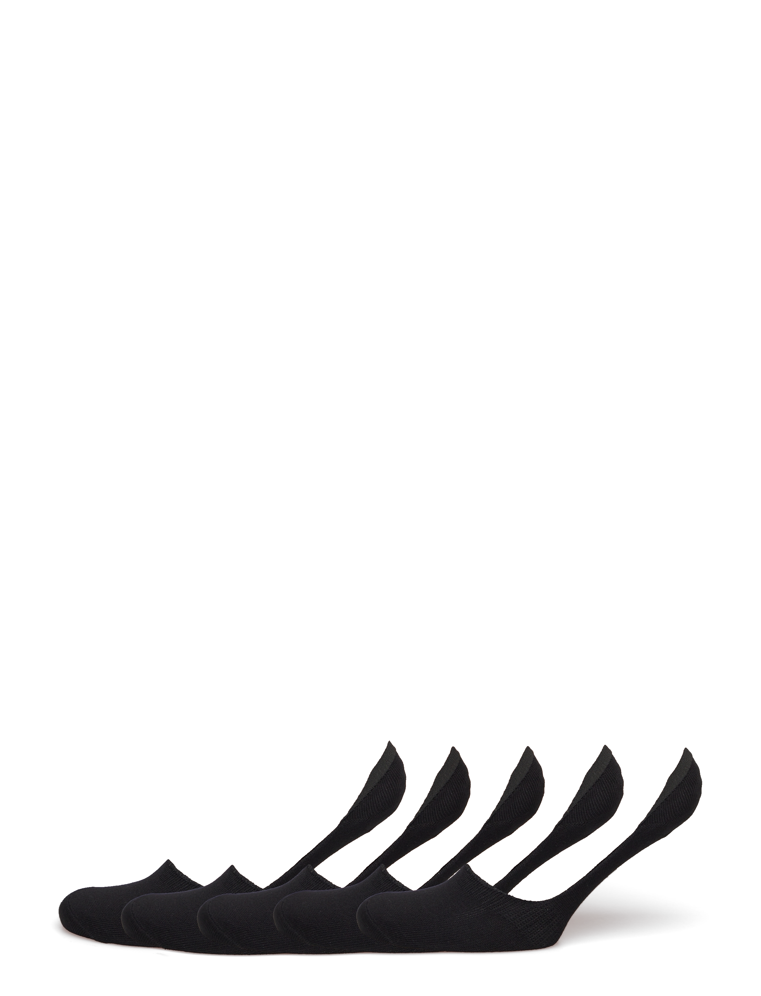 URBAN QUEST The Bamboo Women No Show Socks 5-Pack, Kvinder, Usynlige Sokker, Sort, Str: 36-40