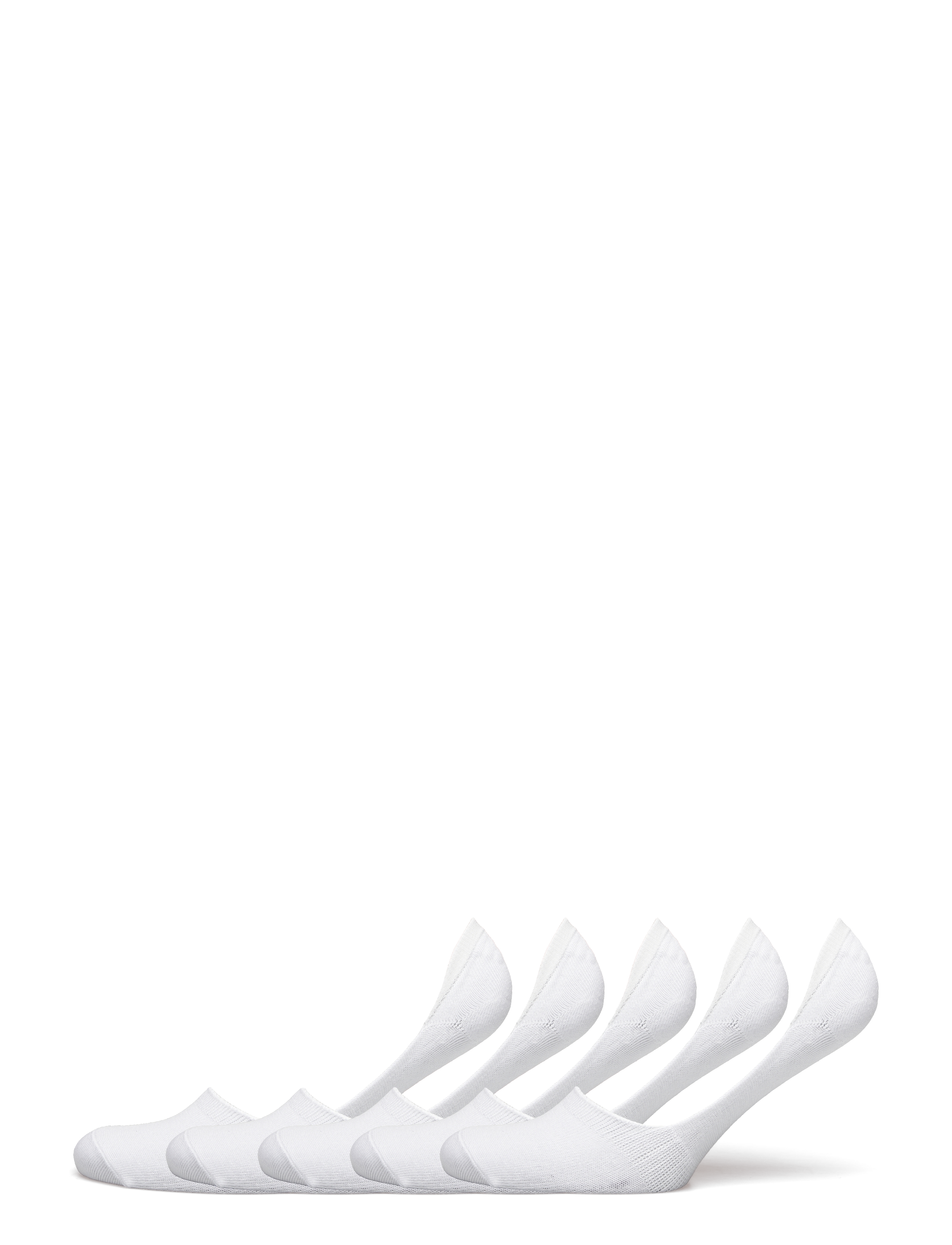 URBAN QUEST The Bamboo Women No Show Socks 5-Pack, 36-40, White, Sokker > Footies-Ankelsokker, Dame