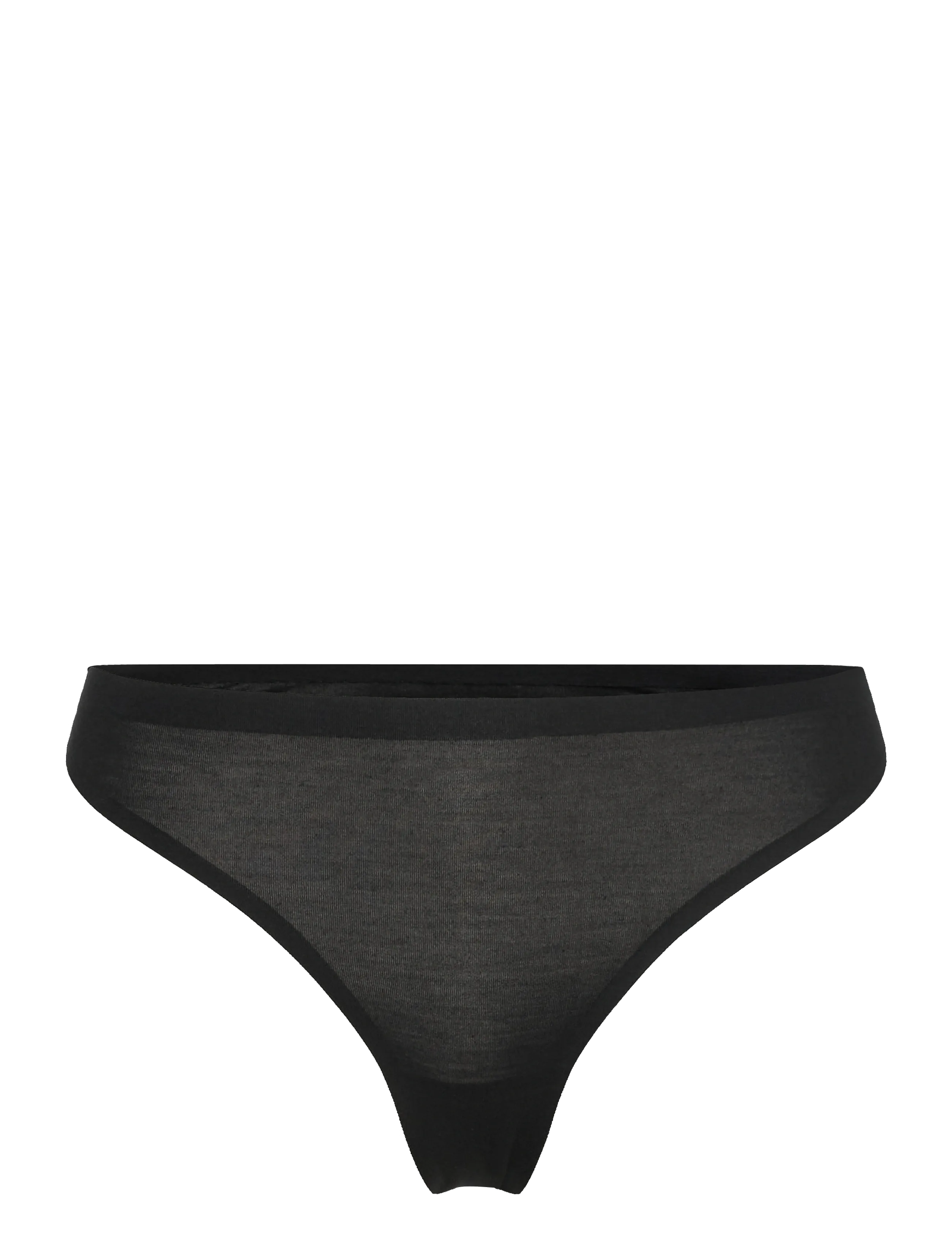 Women Bamboo String Brief - BLACK