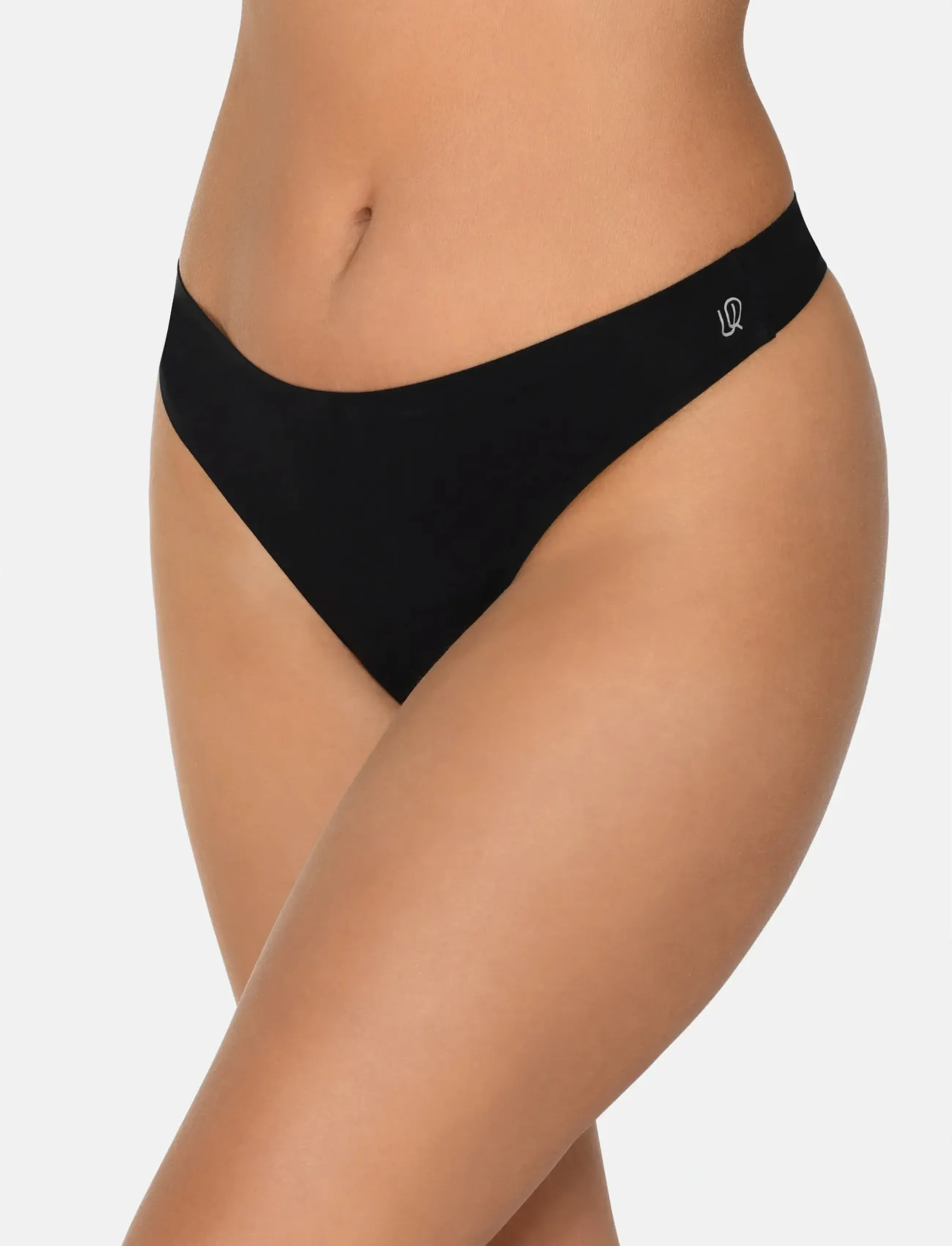 URBAN QUEST Women Bamboo String Brief, Kvinder, String Trusser, Sort, Str: XS