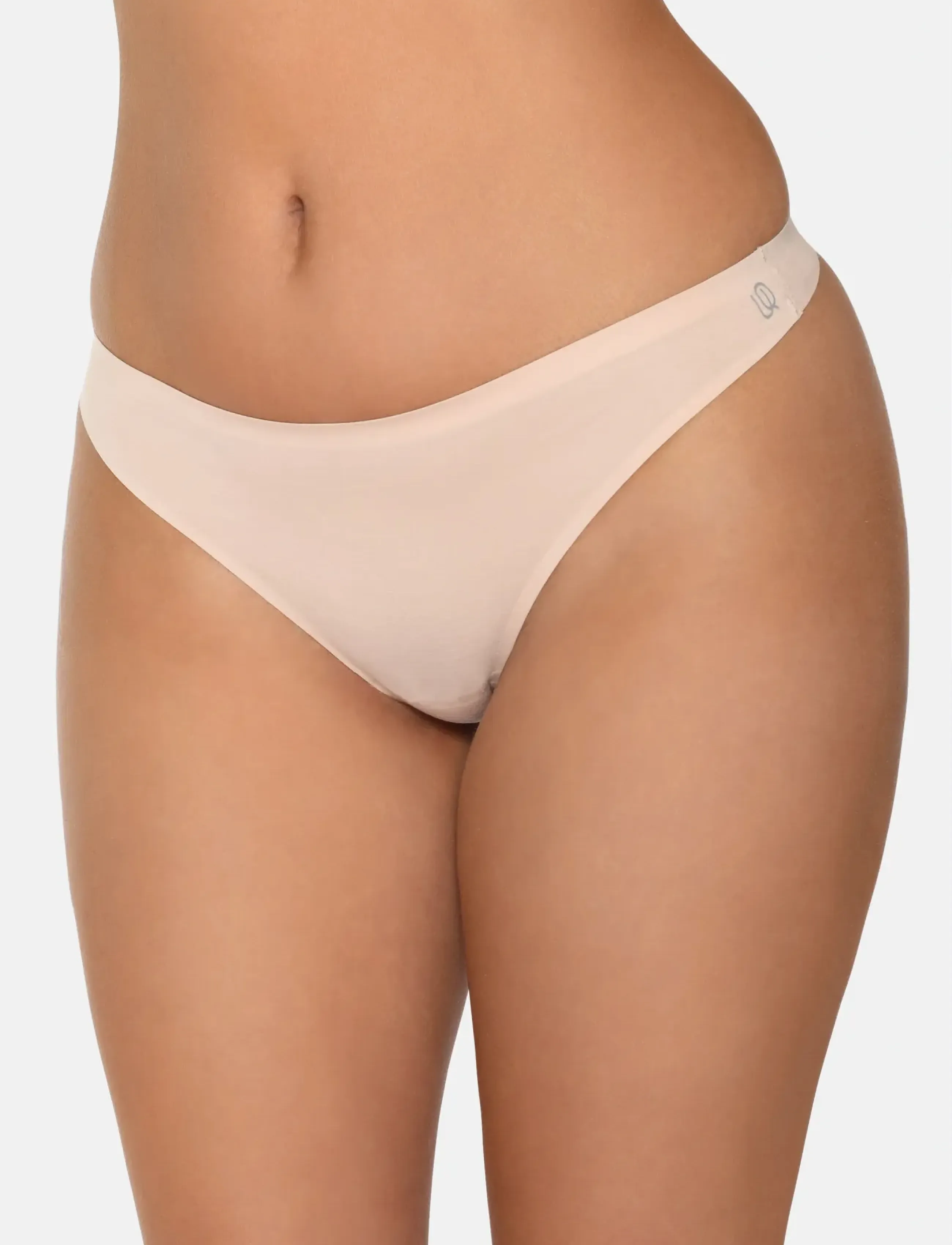 URBAN QUEST Women Bamboo String Brief, Kvinder, String Trusser, Beige, Str: M