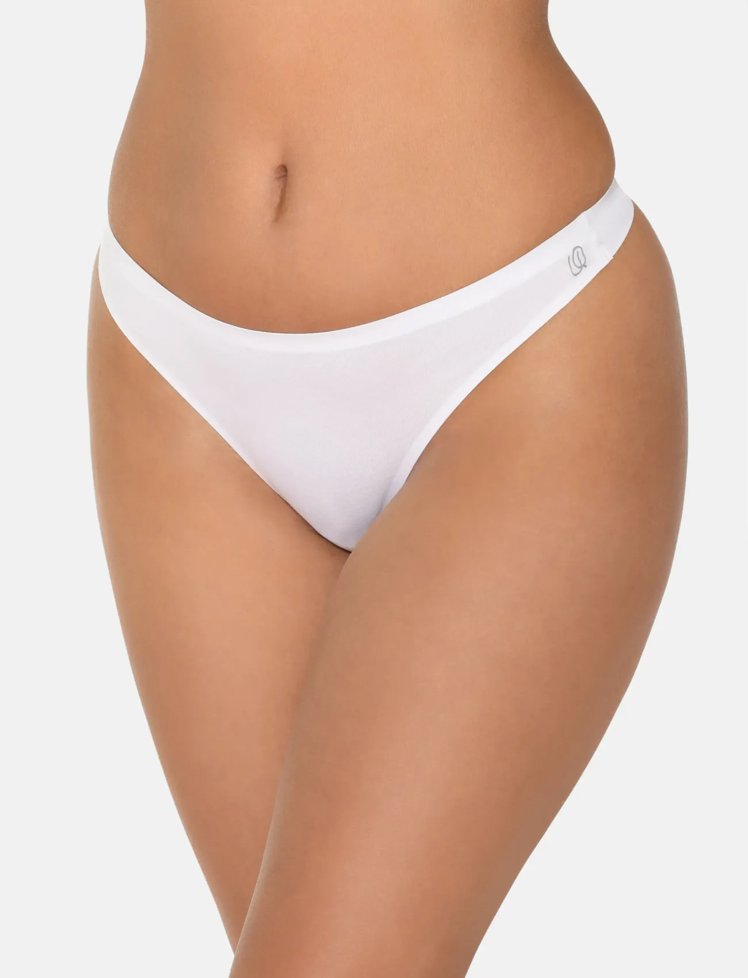 URBAN QUEST Women Bamboo String Brief, Kvinder, String Trusser, Hvid, Str: XS