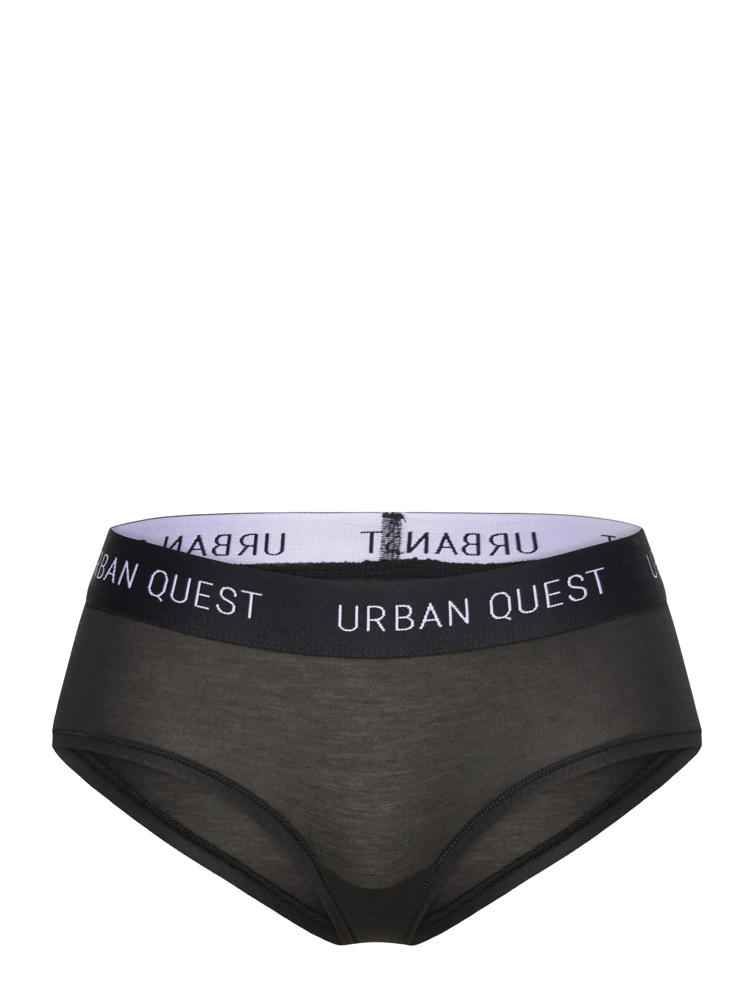 URBAN QUEST 3-Pack Damen Bamboo Hipster Panty Schwarz - XL - Damen