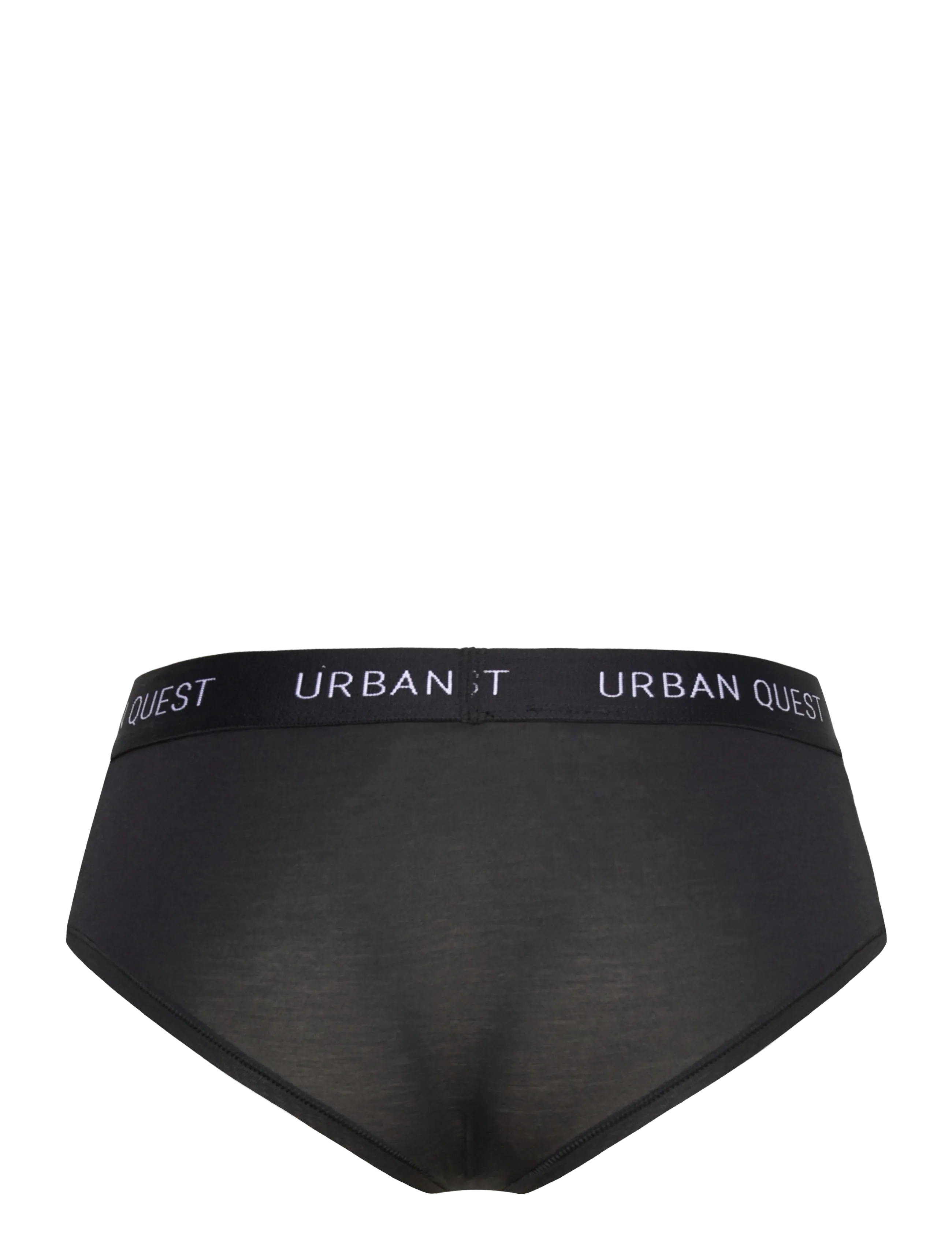 URBAN QUEST - 3-Pack Women Bamboo Hipster Panty - laveste priser - black - 1