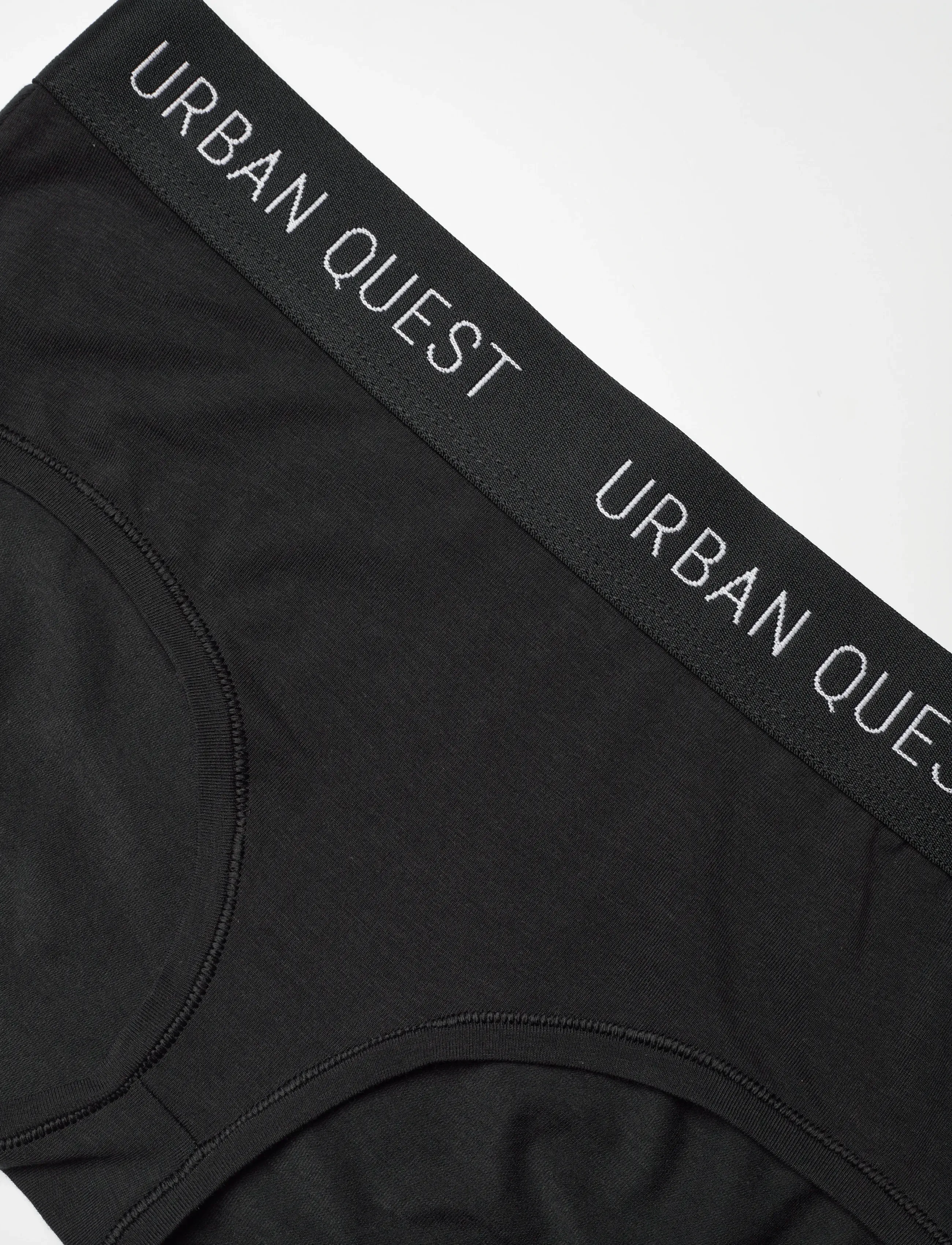 URBAN QUEST - 3-Pack Women Bamboo Hipster Panty - laveste priser - black - 2