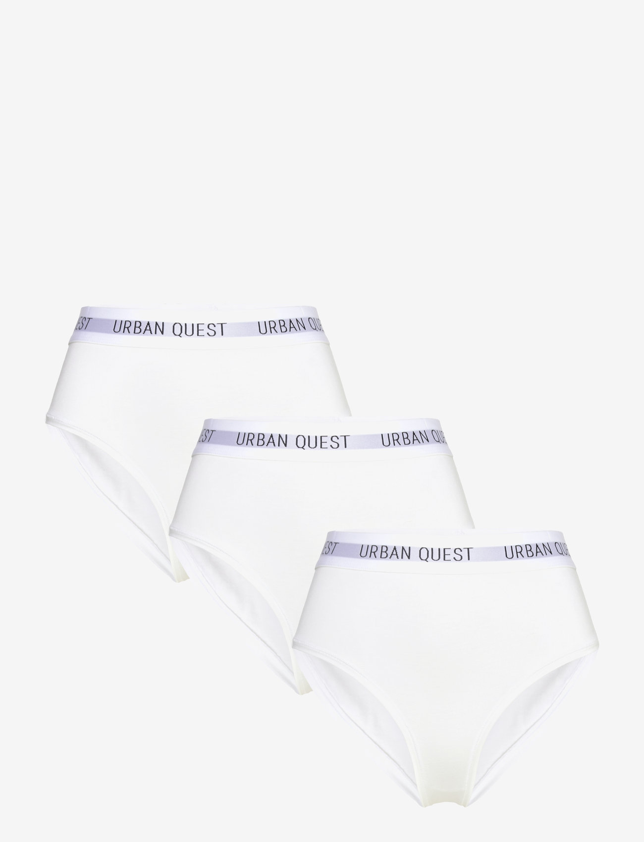 URBAN QUEST - 3-Pack Women Bamboo Maxi Brief - midi ja maxi püksikud - white - 0
