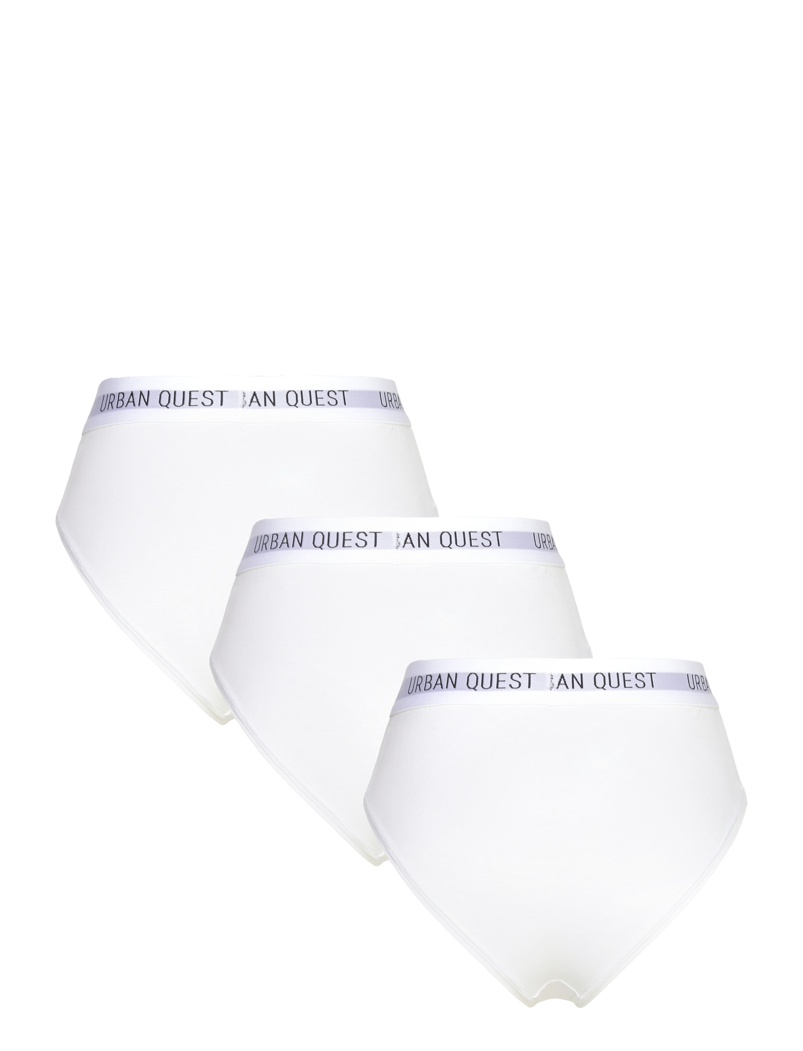 URBAN QUEST - 3-Pack Women Bamboo Maxi Brief - madalaimad hinnad - white - 1