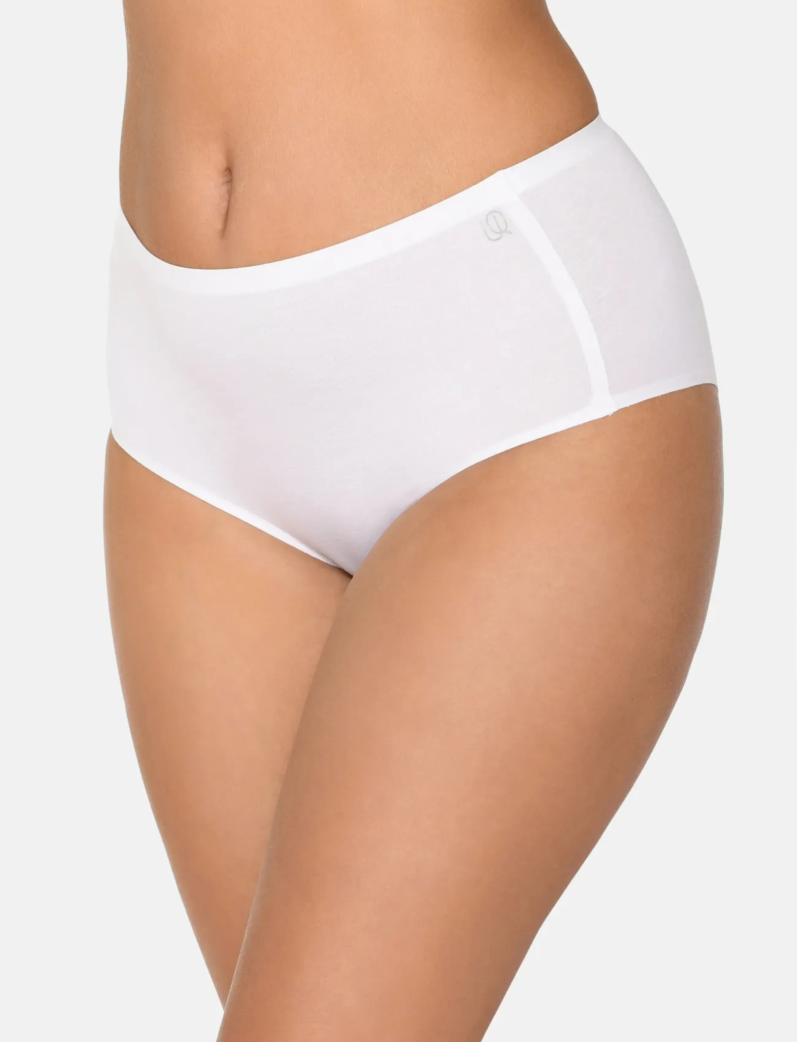 URBAN QUEST Women Bamboo Maxi Brief, XS, White, Trusser > Trusser, Dame