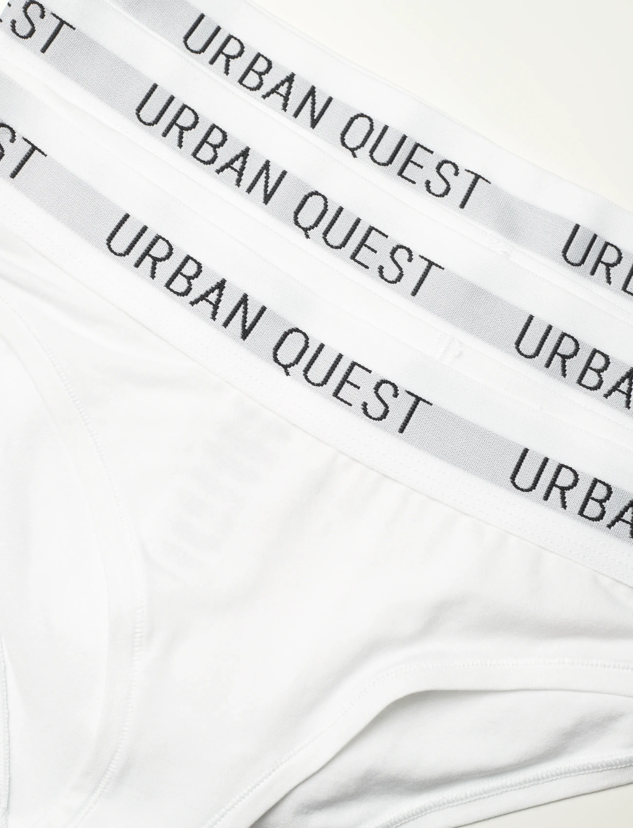 URBAN QUEST - 3-Pack Women Bamboo Bikini Brief - laveste priser - white - 2