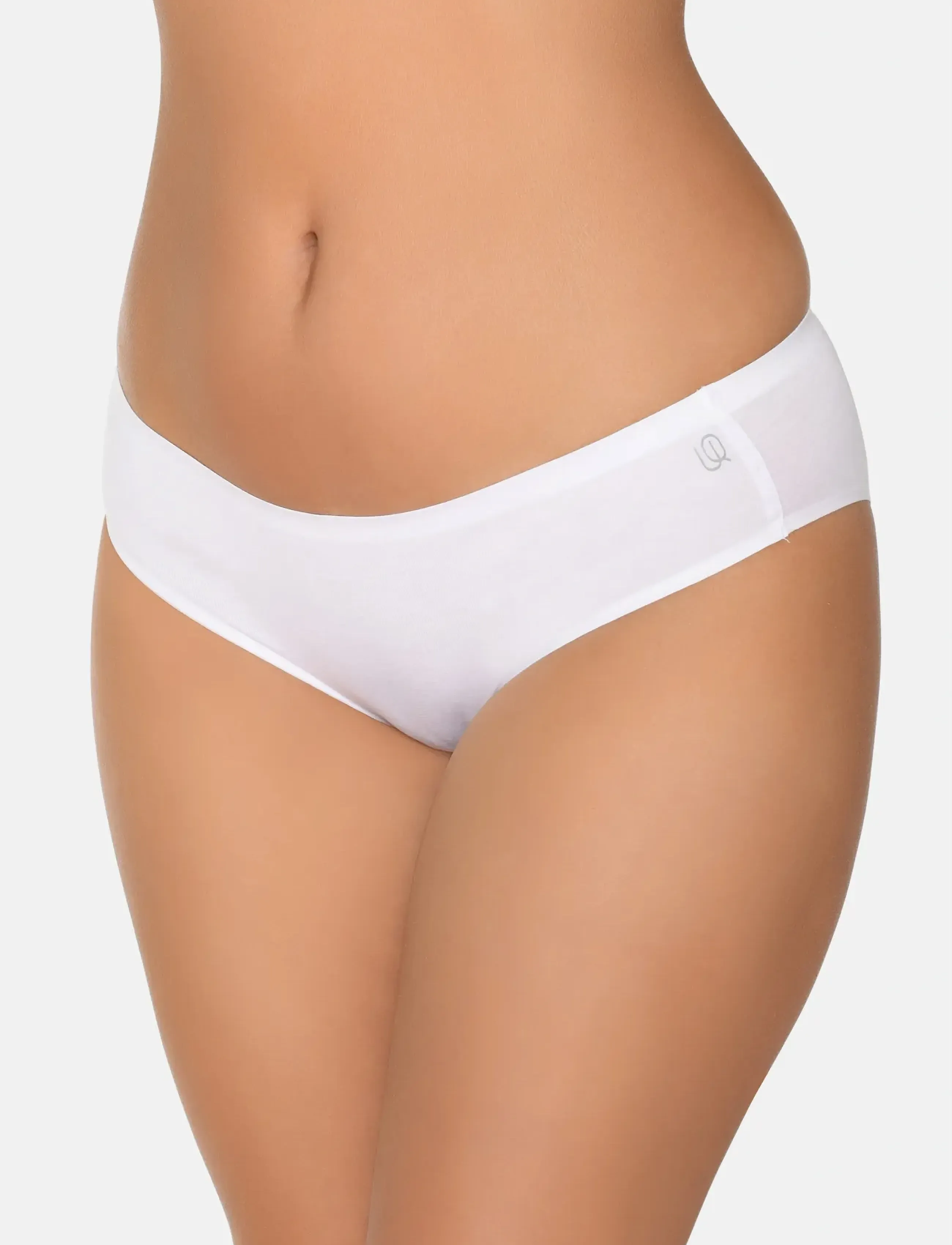 URBAN QUEST Women Bamboo Bikini Brief, Kvinder, Bikini Trusse, Hvid, Str: XL