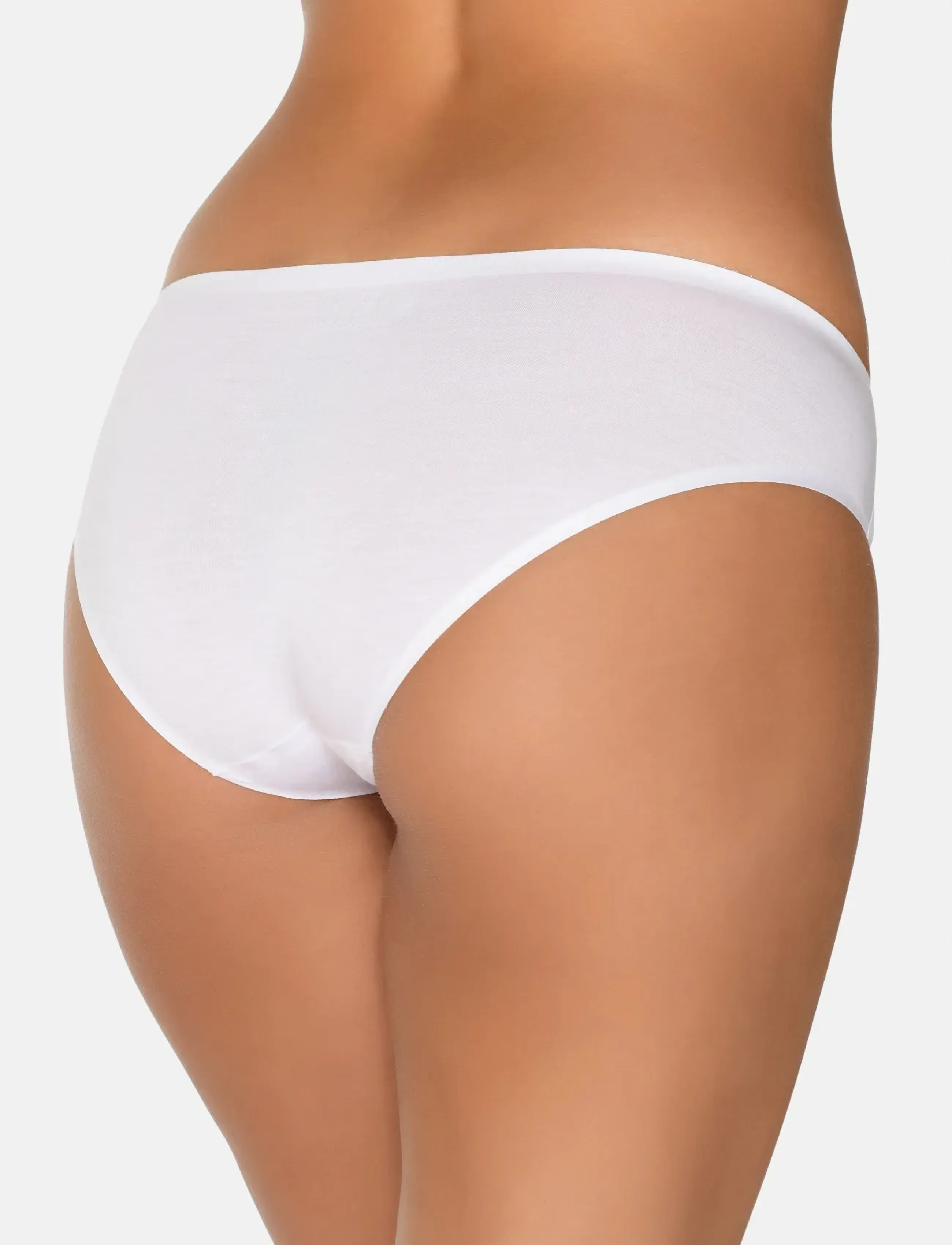 URBAN QUEST - Women Bamboo Bikini Brief - briefs - white - 3