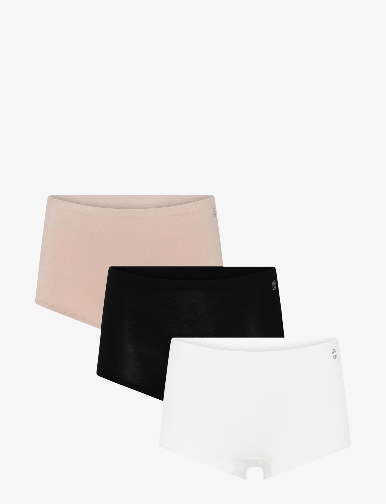 URBAN QUEST 3-Pack Damen Bamboo Shorts Brief Weiß - XL - Damen