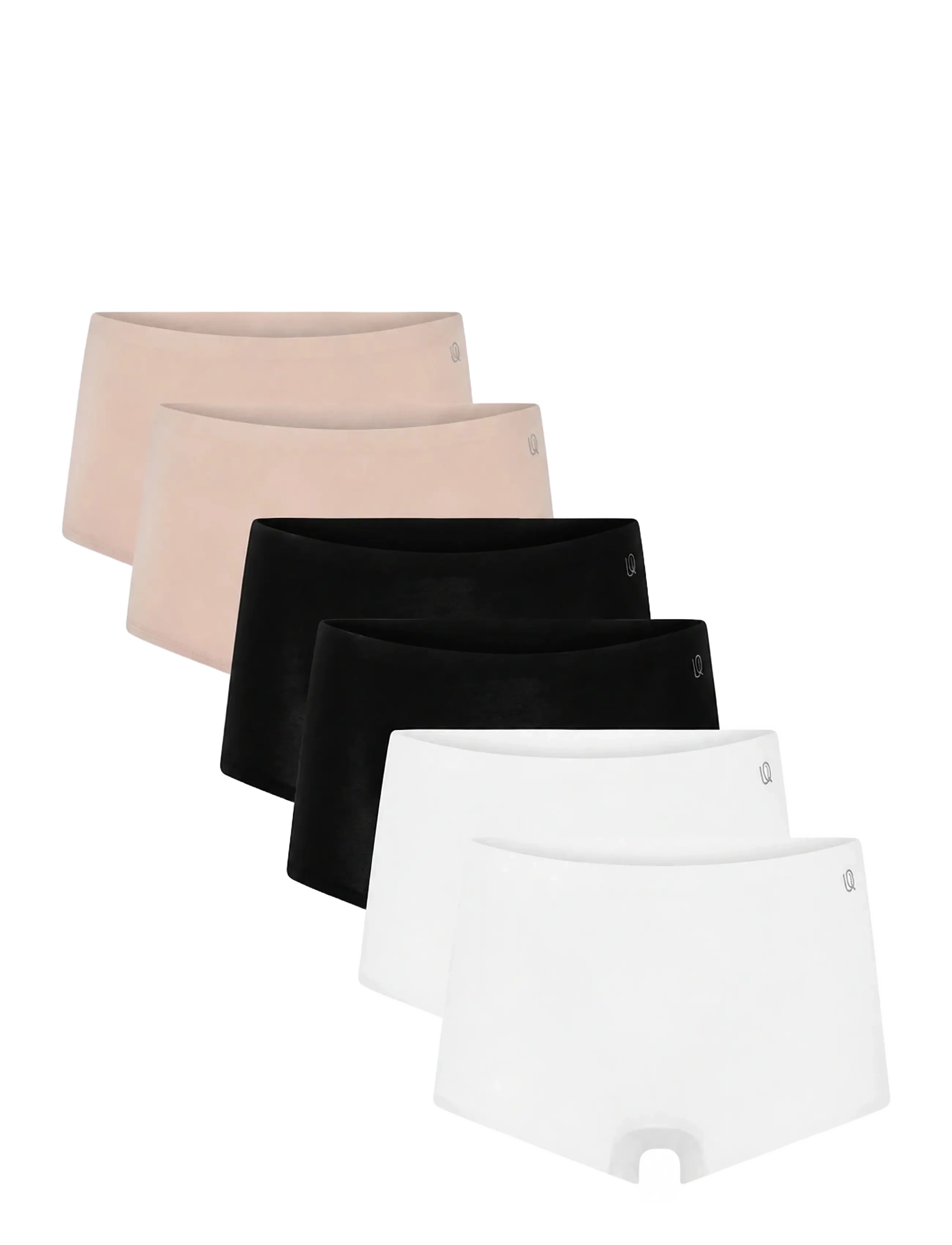 URBAN QUEST 6-Pack Damen Bamboo Shorts Brief Patterned - S - Damen