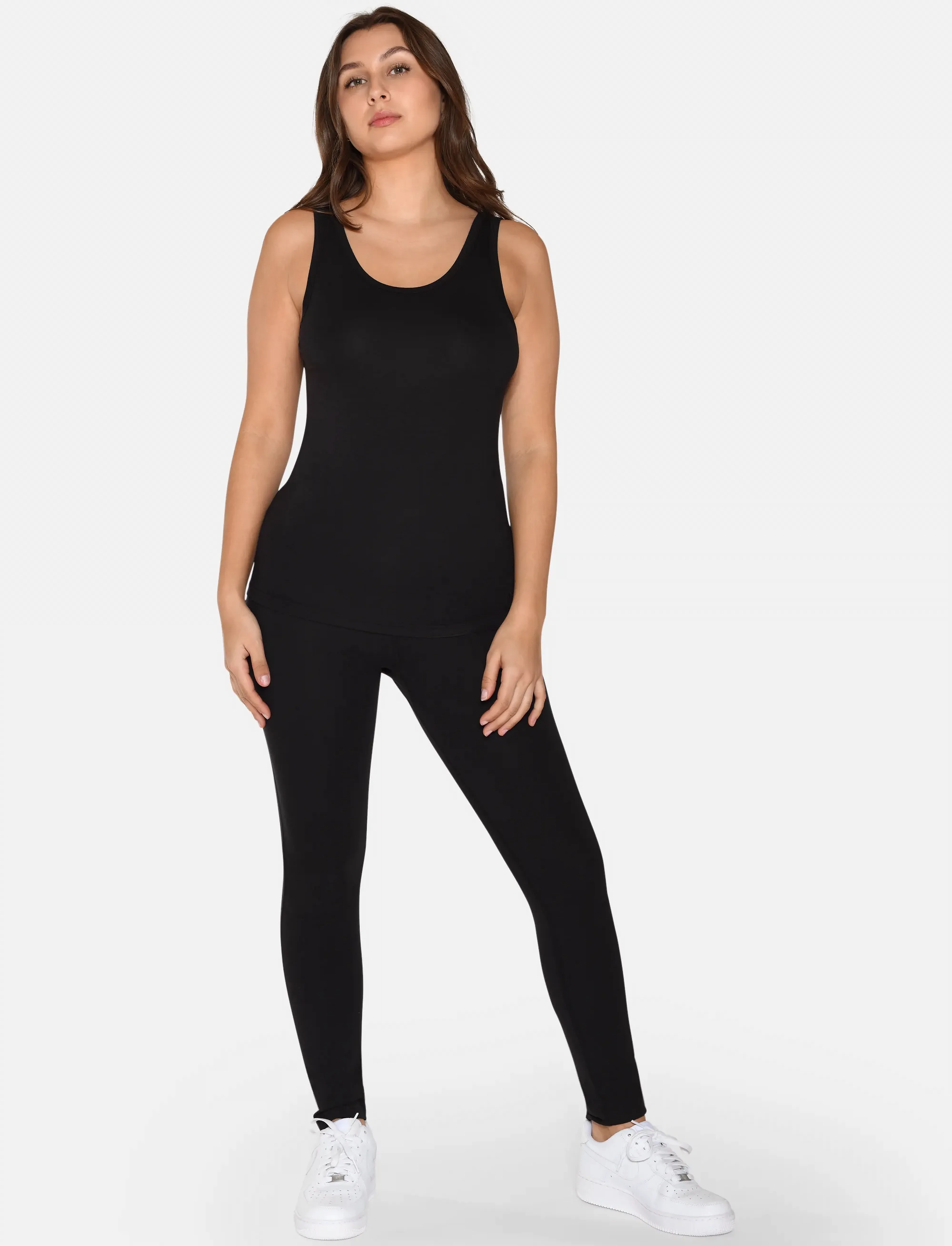 URBAN QUEST Women Bamboo Tank Top, XS, Night & Loungewear, Schwarz - Oberteile, Frauen