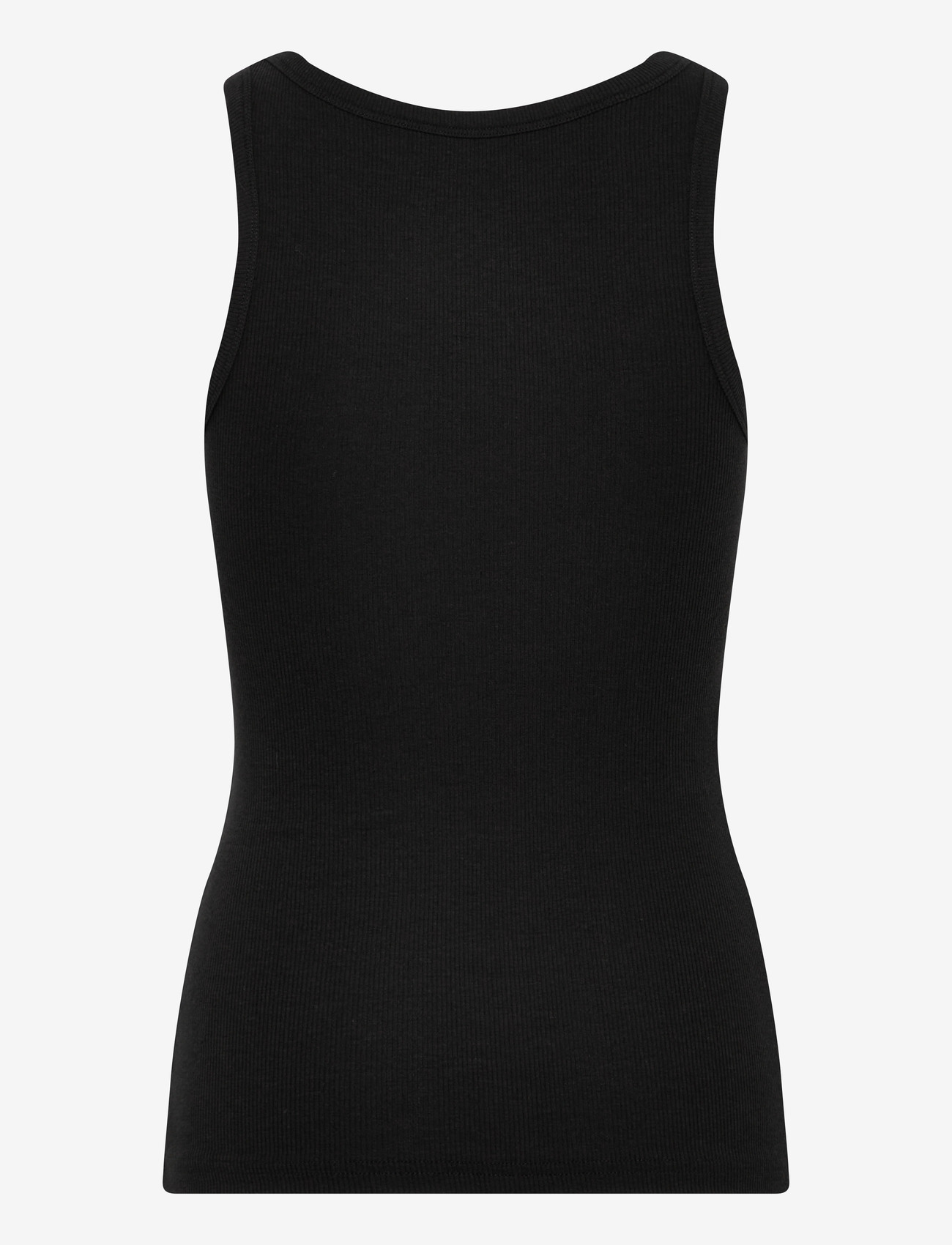 URBAN QUEST - Women Bamboo Tank Top Rib - linnen - black - 2