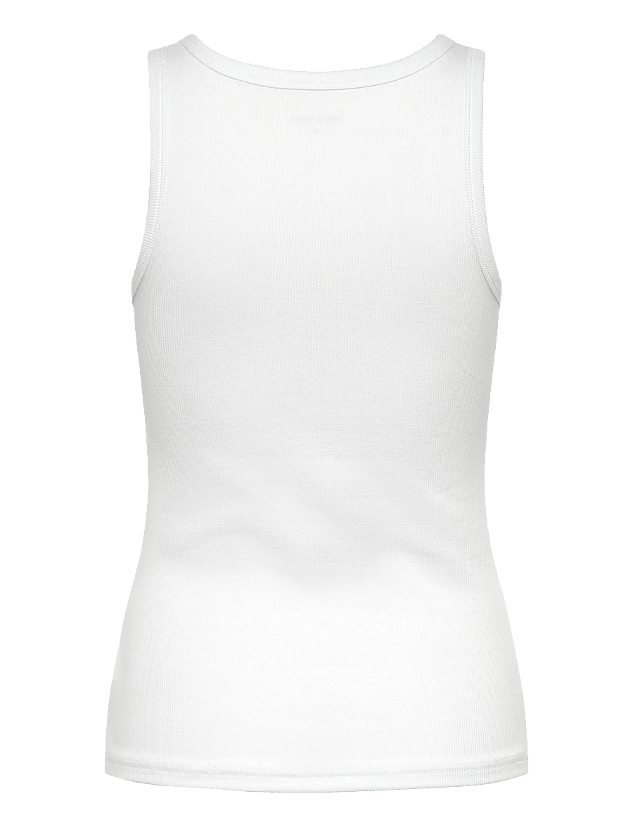 URBAN QUEST - Women Bamboo Tank Top Rib - tanktops - white - 2