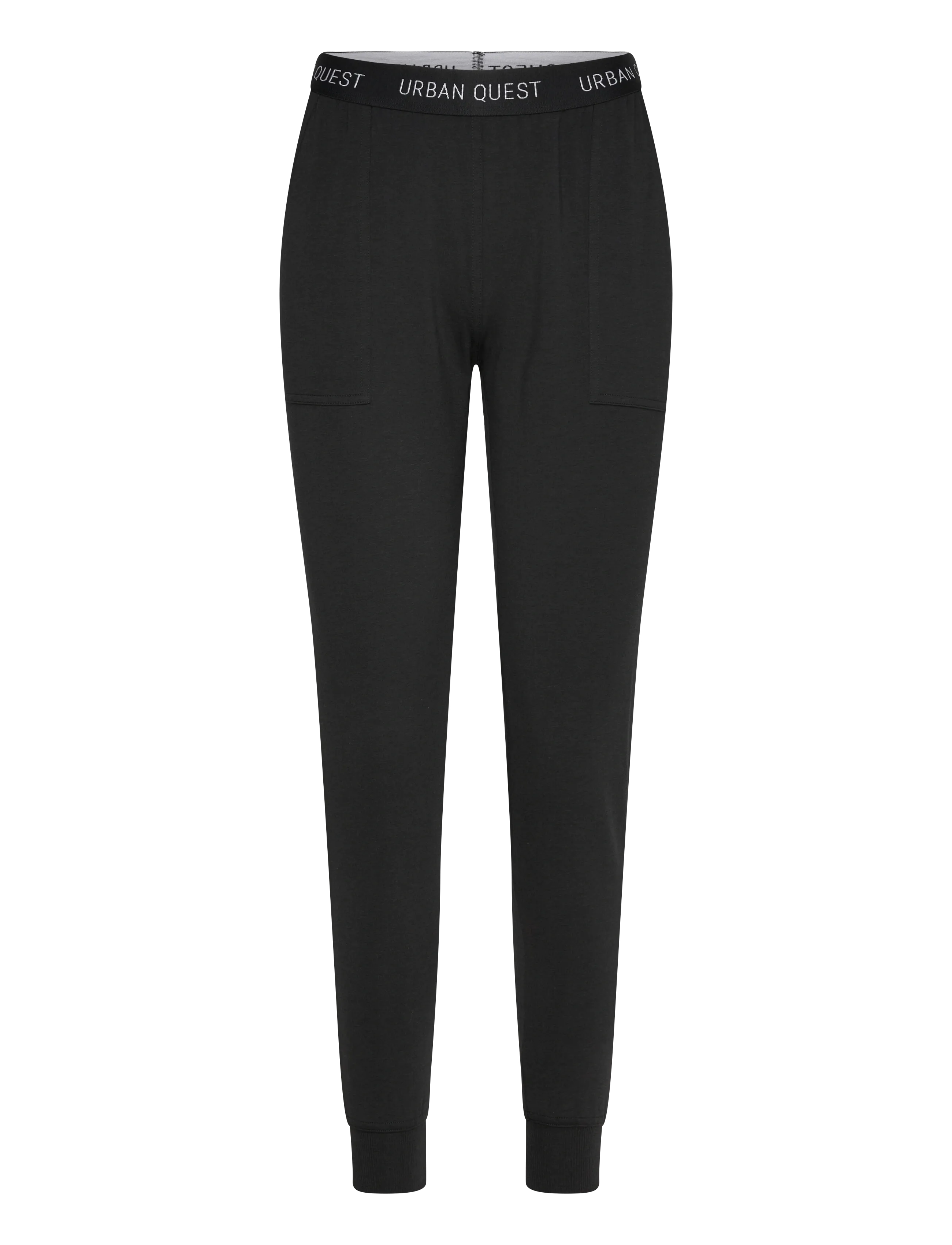 URBAN QUEST Damen Bamboo Jogginghose Schwarz - L - Damen