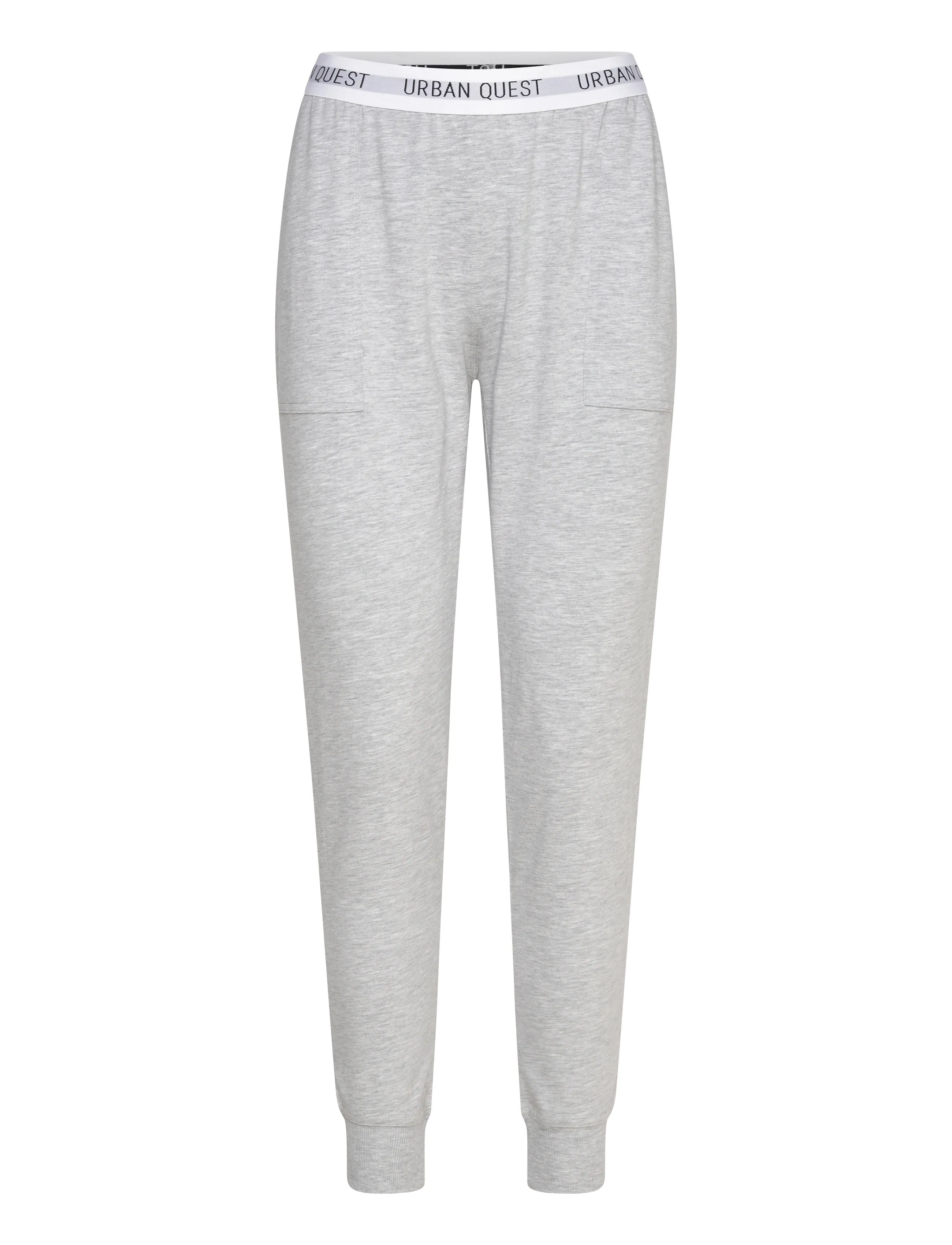 URBAN QUEST Women Bamboo Sweatpants - URBAN QUEST - LIGHT GREY MELANGE / grey