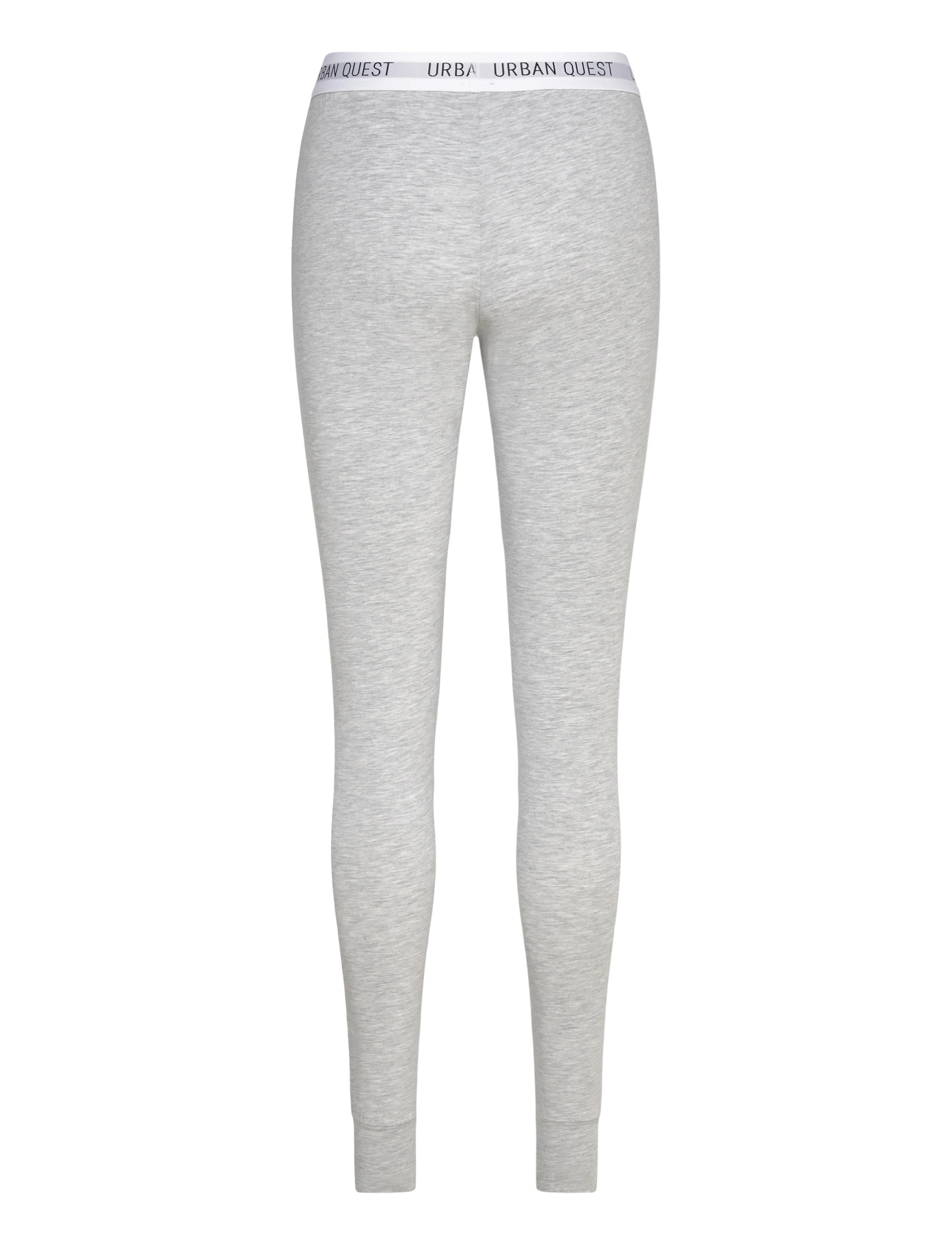 URBAN QUEST - Women Bamboo Sweat Leggings - madalaimad hinnad - light grey melange - 1